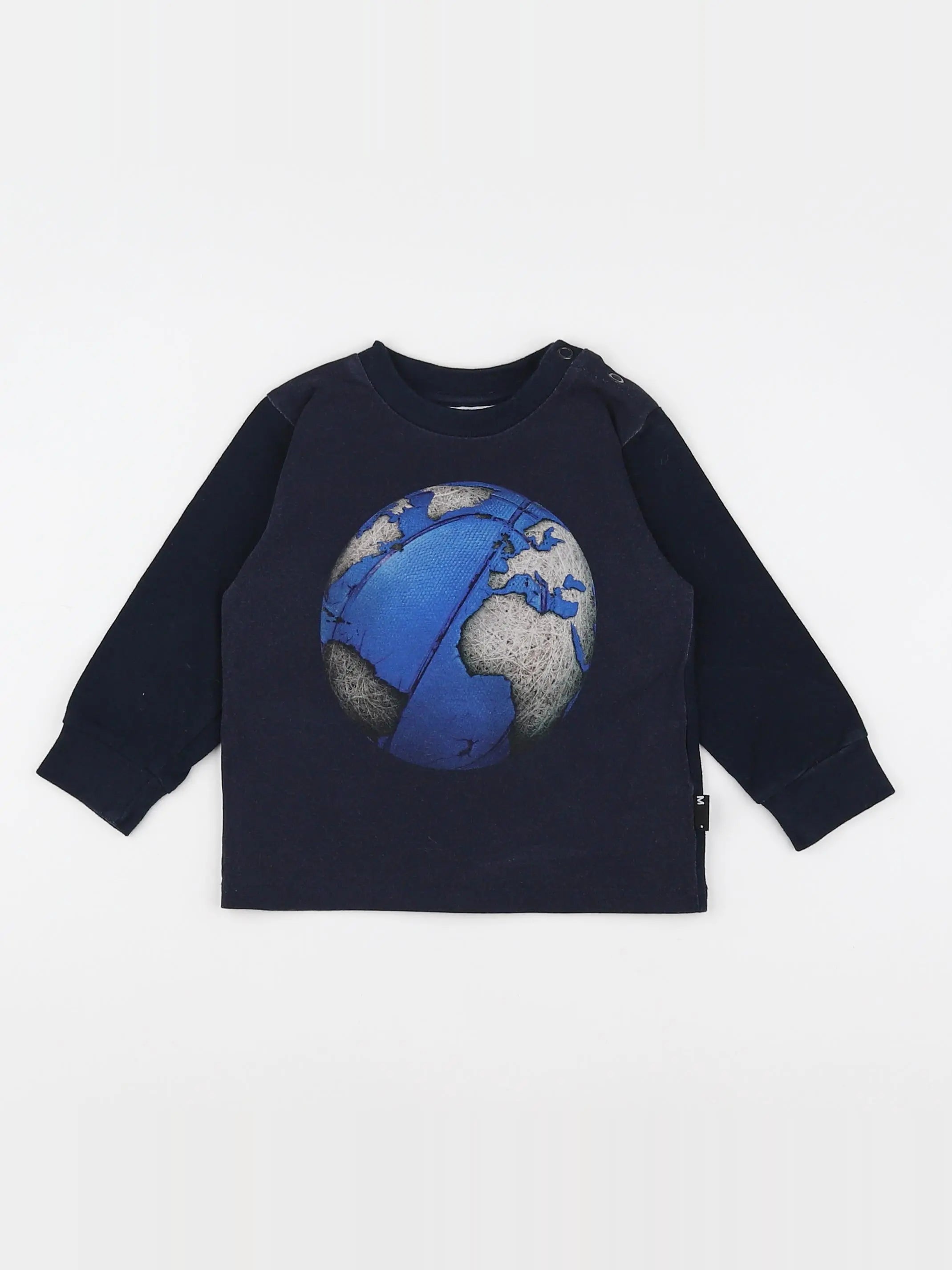 Molo - tee-shirt bleu, multicolore - 12 mois