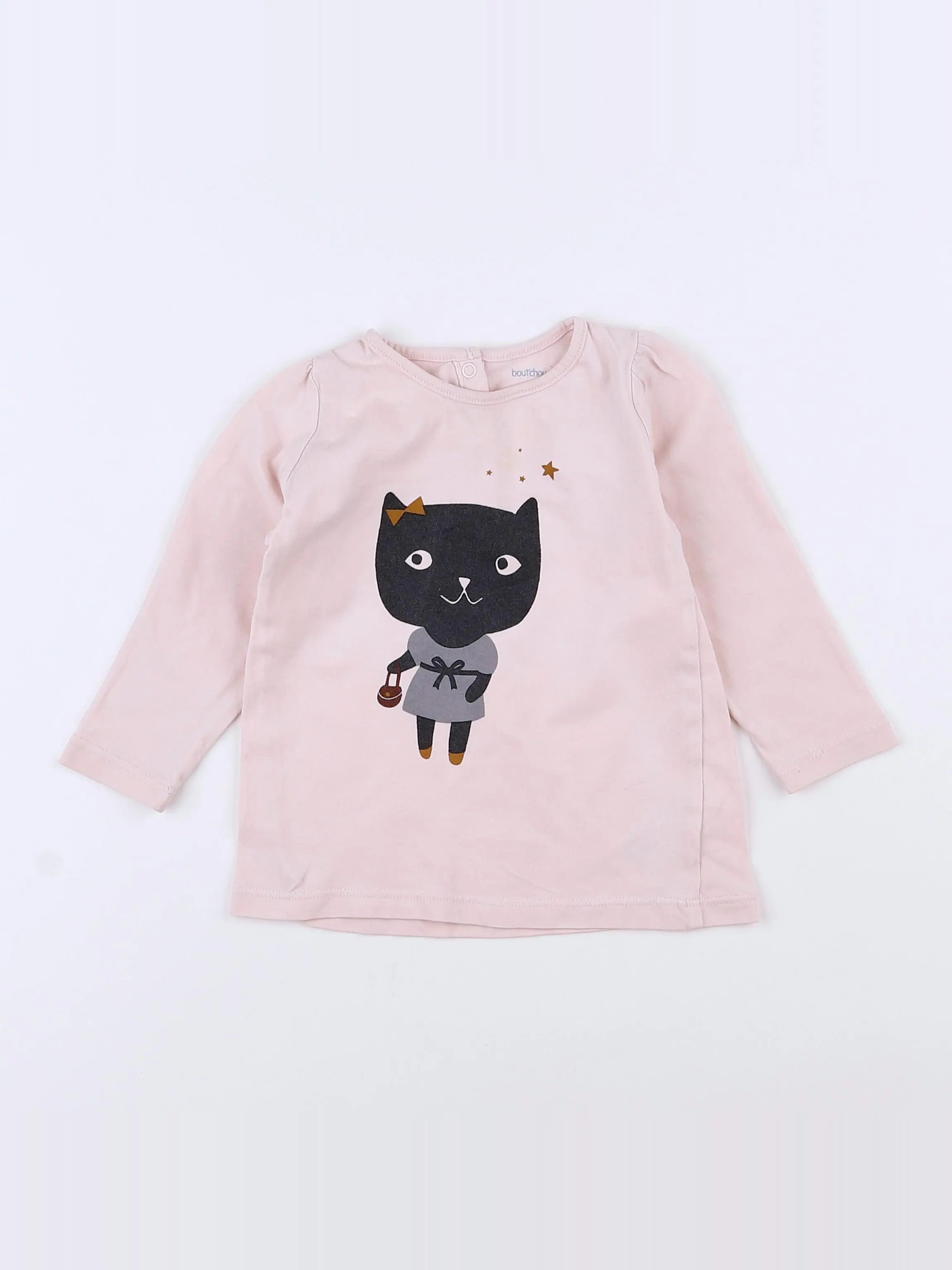 Boutchou - tee-shirt rose - 9 mois