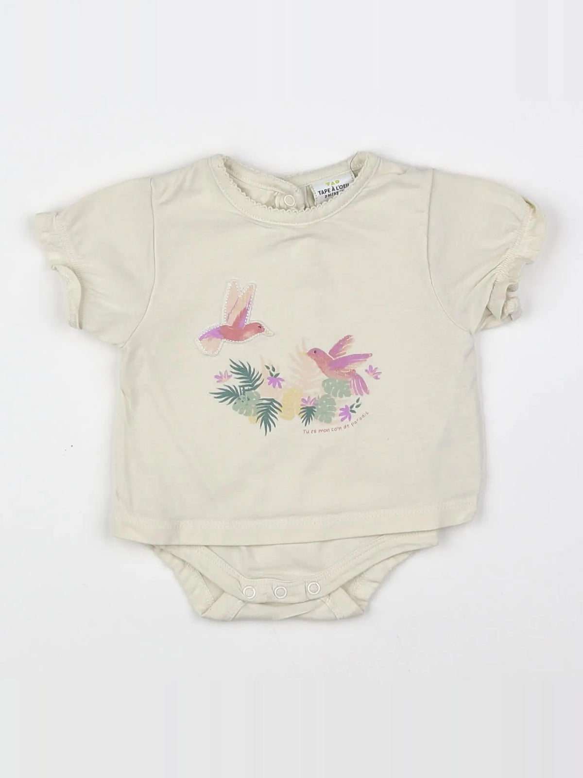 Tape à l'oeil - body tee-shirt multicolore - 3 mois