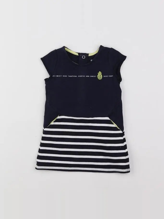 IKKS - robe bleu - 3 mois