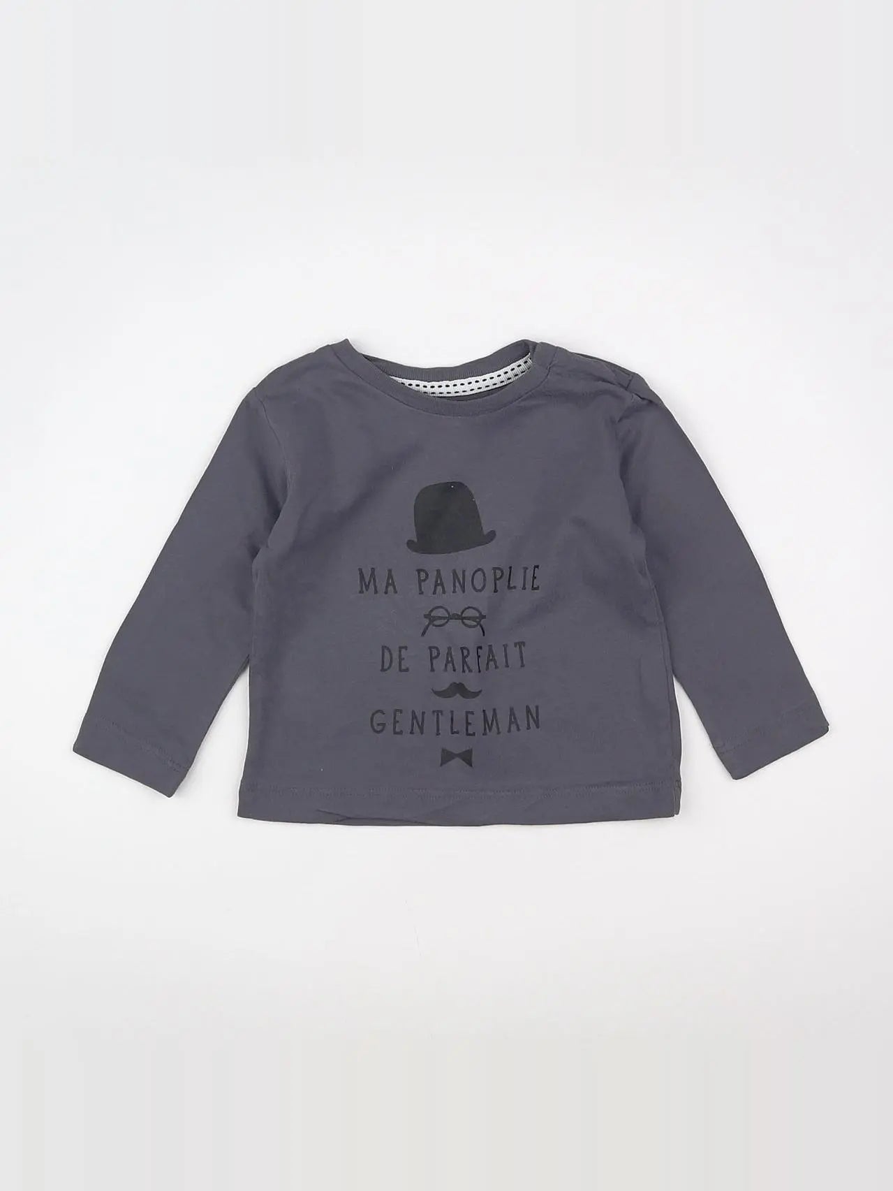 Boutchou - tee-shirt gris - 6 mois