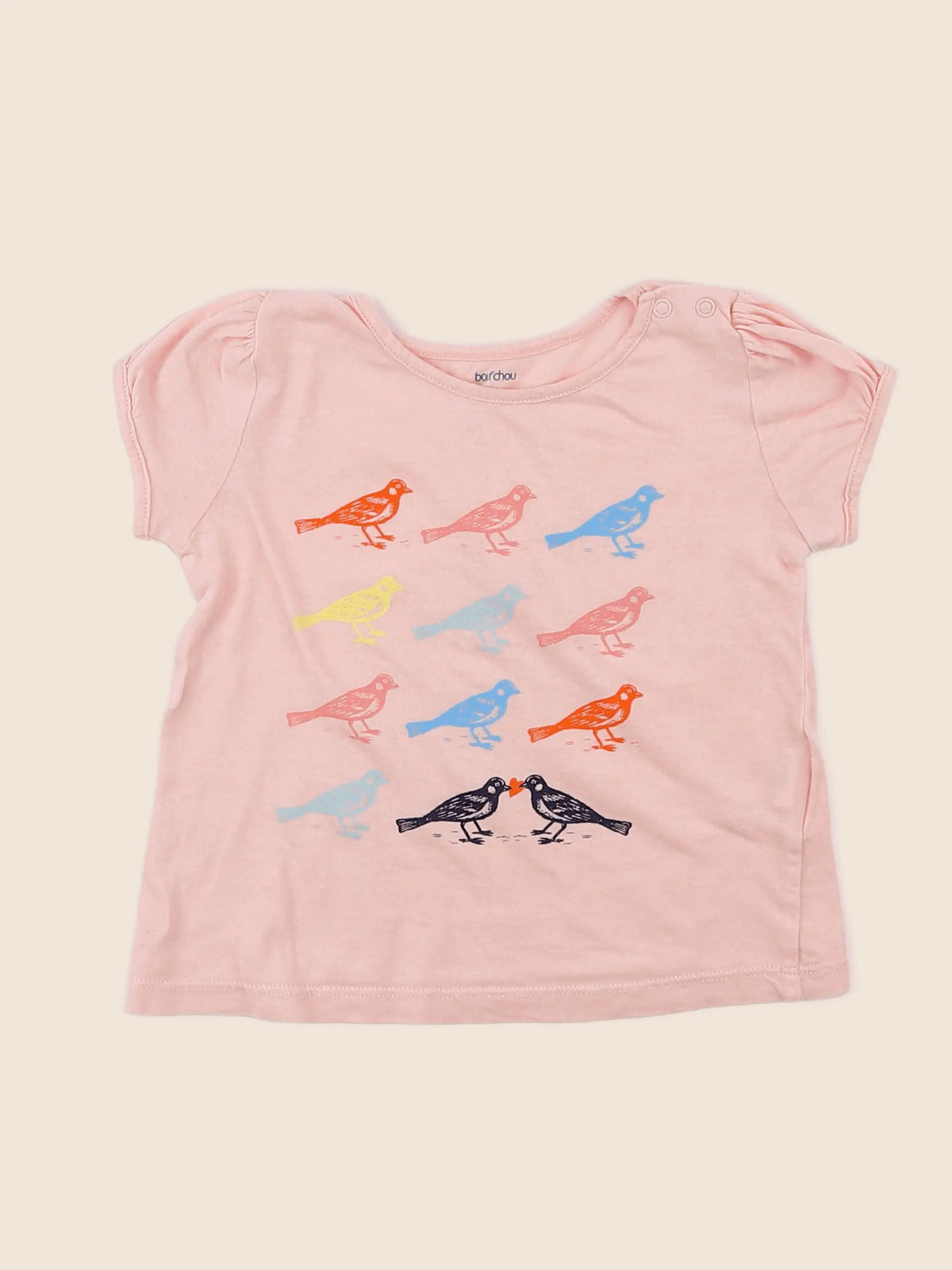Boutchou - tee-shirt rose - 12 mois