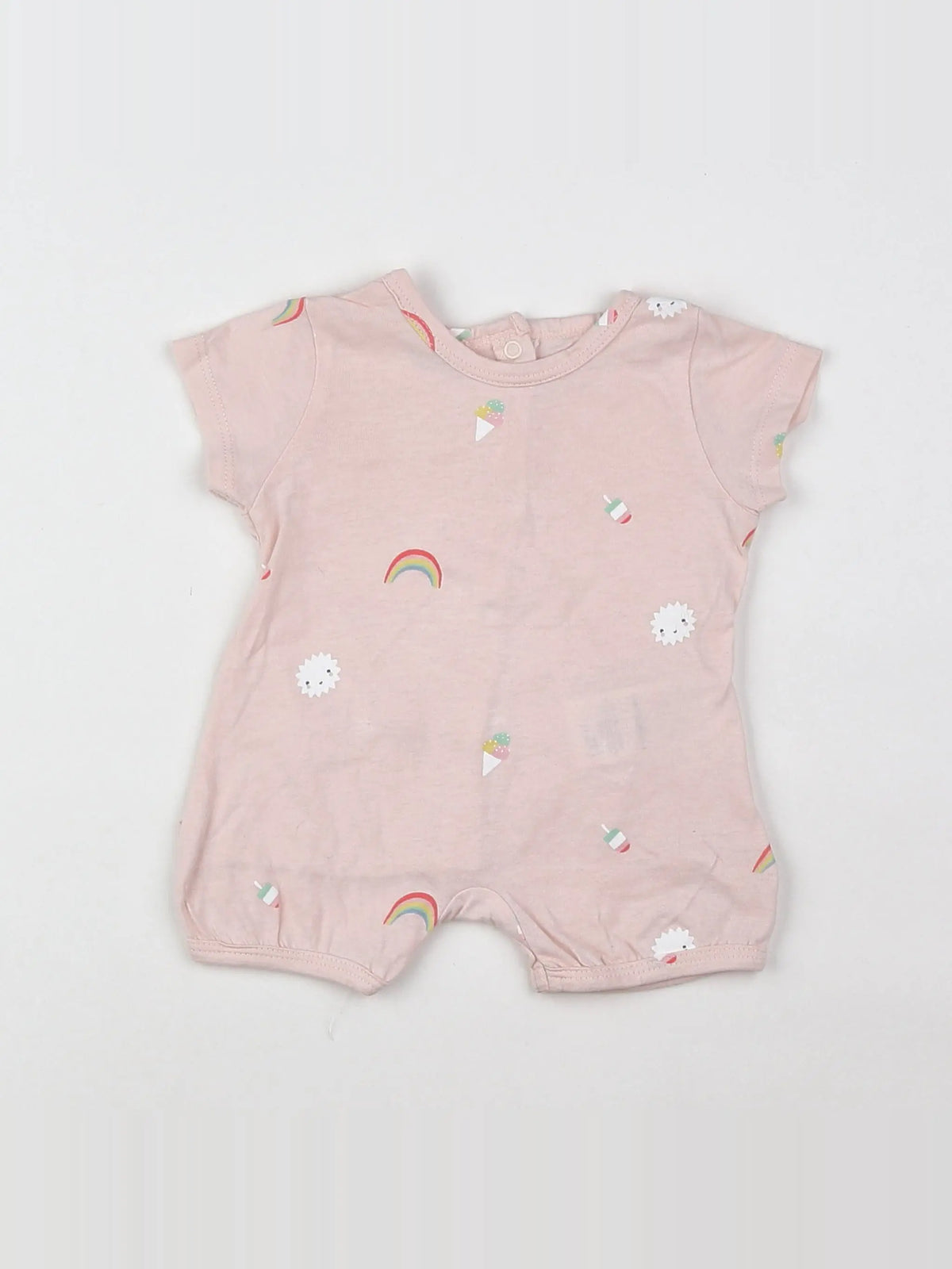 Vertbaudet - pyjama coton rose - 1 mois
