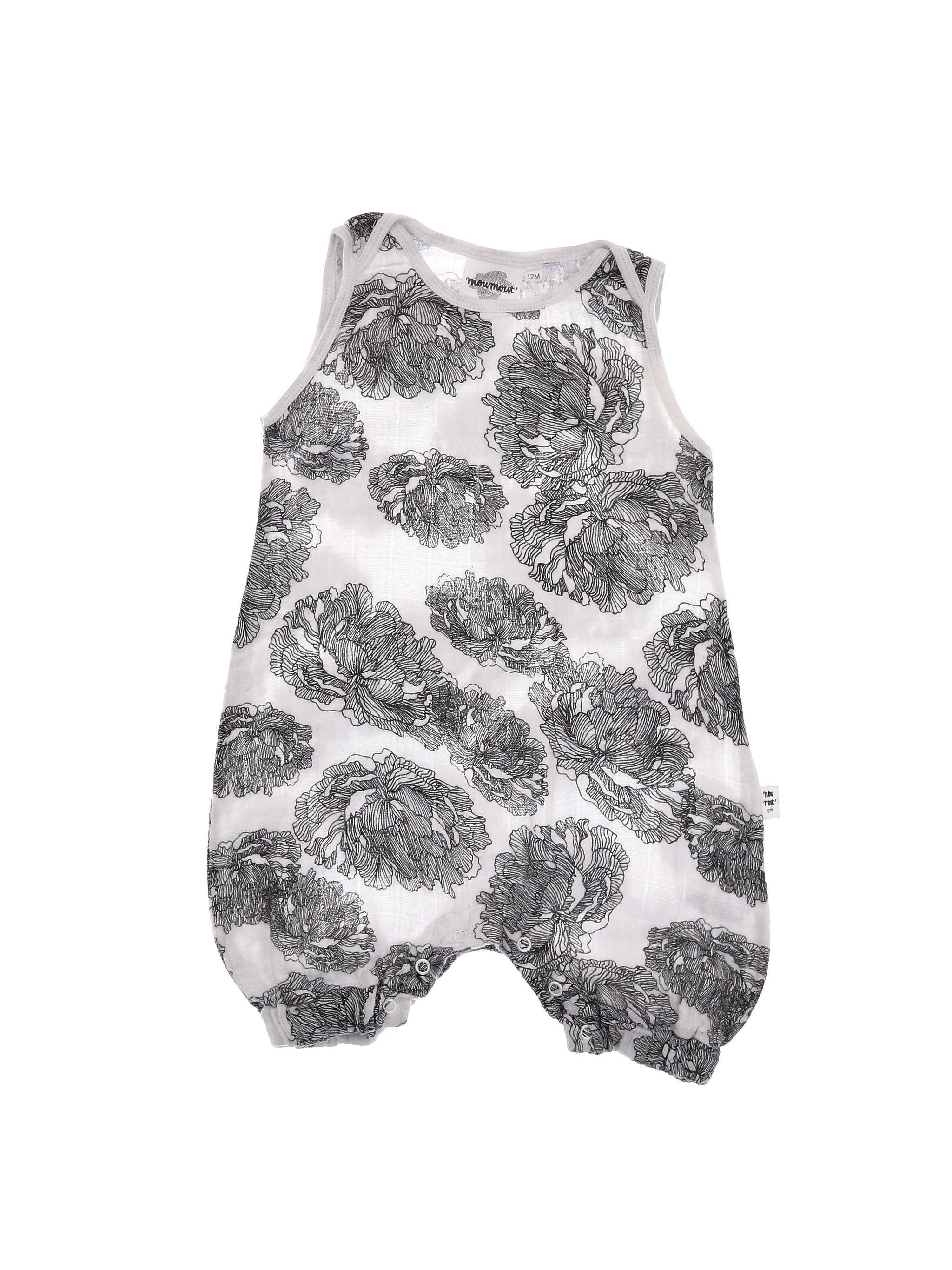 Moumout' - combinaison noir, blanc - 12 mois