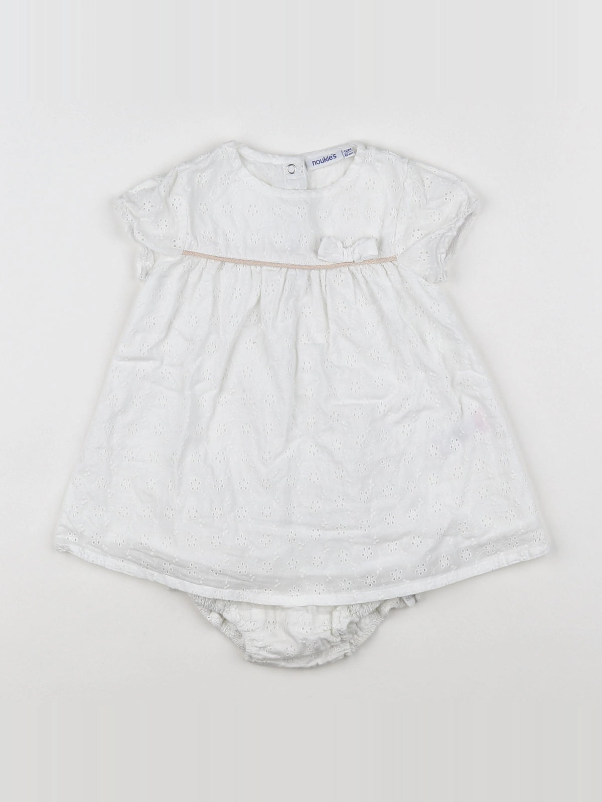 Noukie's - robe blanc - 12 mois