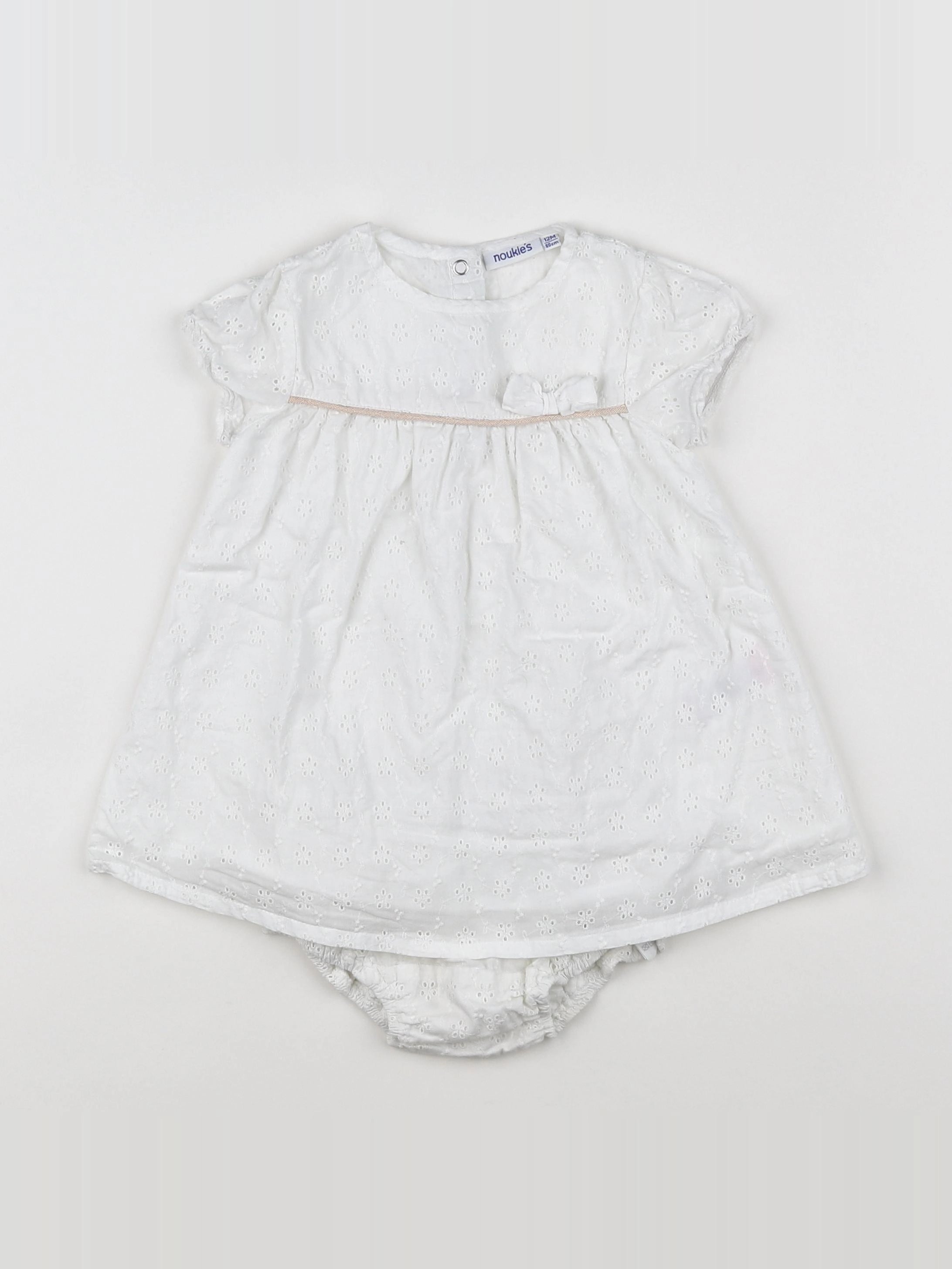 Noukie's - robe blanc - 12 mois