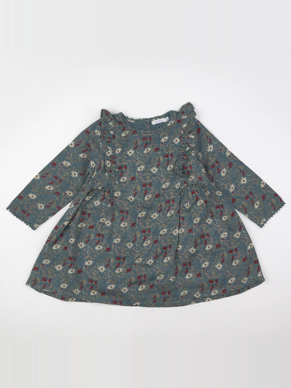 Boutchou - robe vert - 12 mois