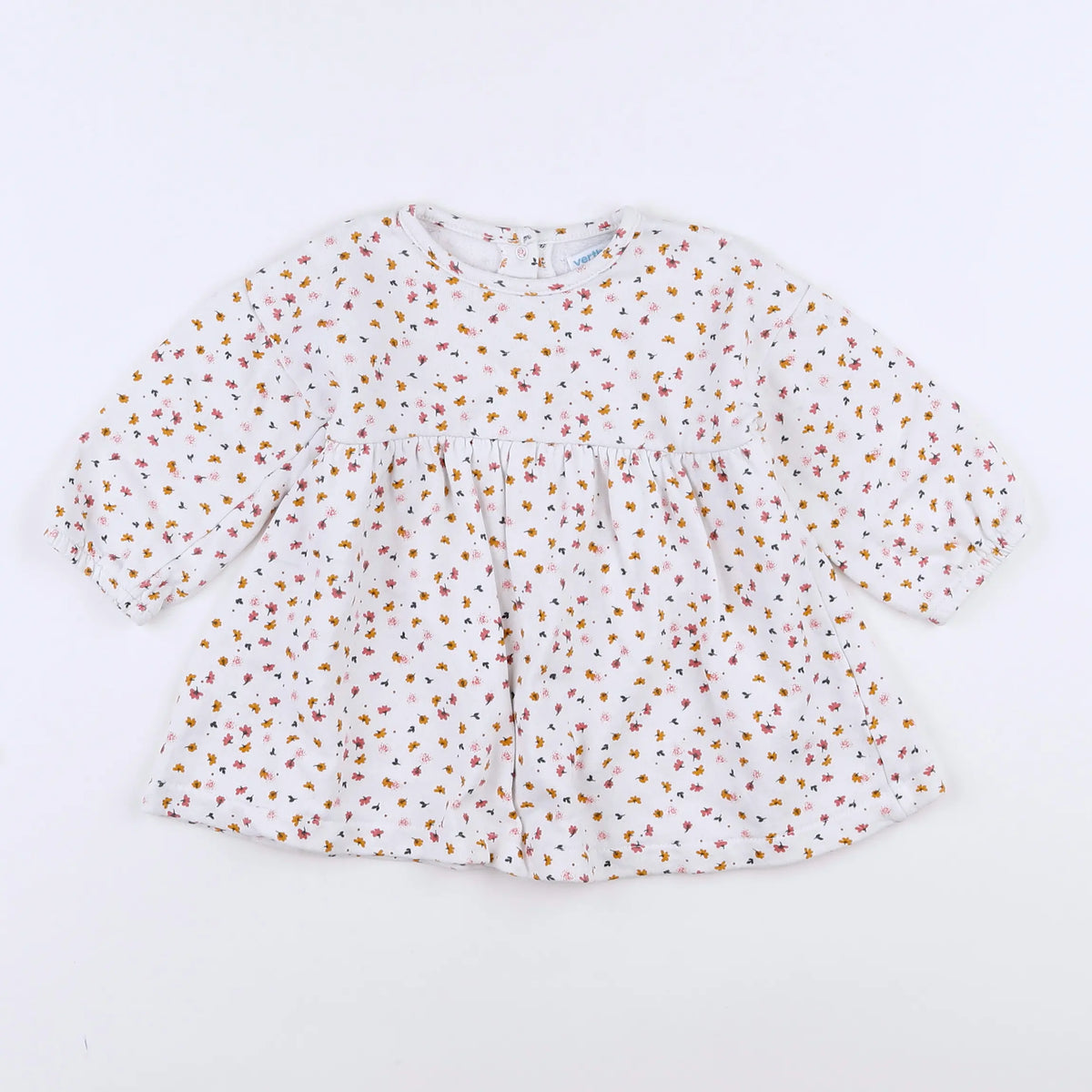 Vertbaudet - robe blanc - 12 mois