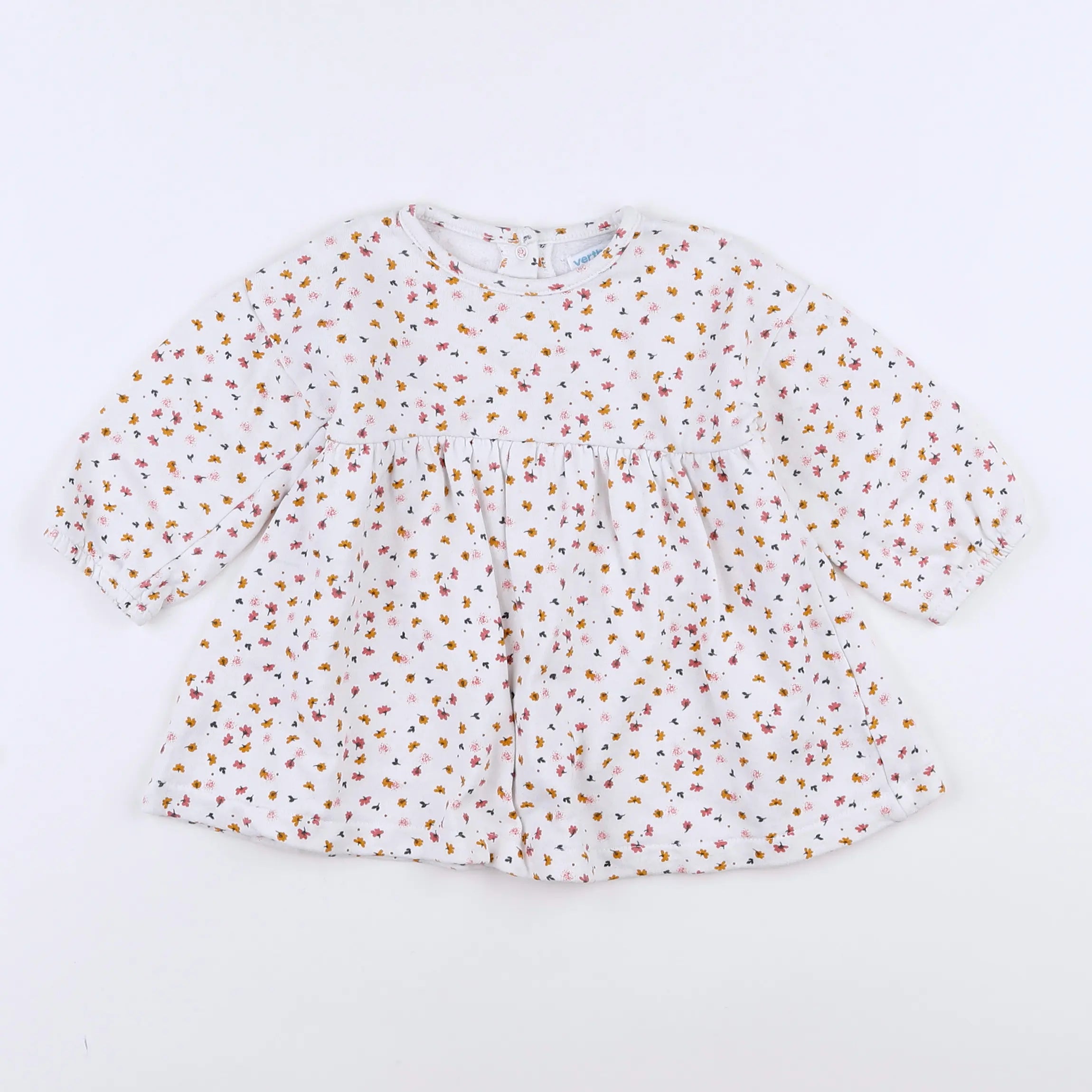 Vertbaudet - robe blanc - 12 mois