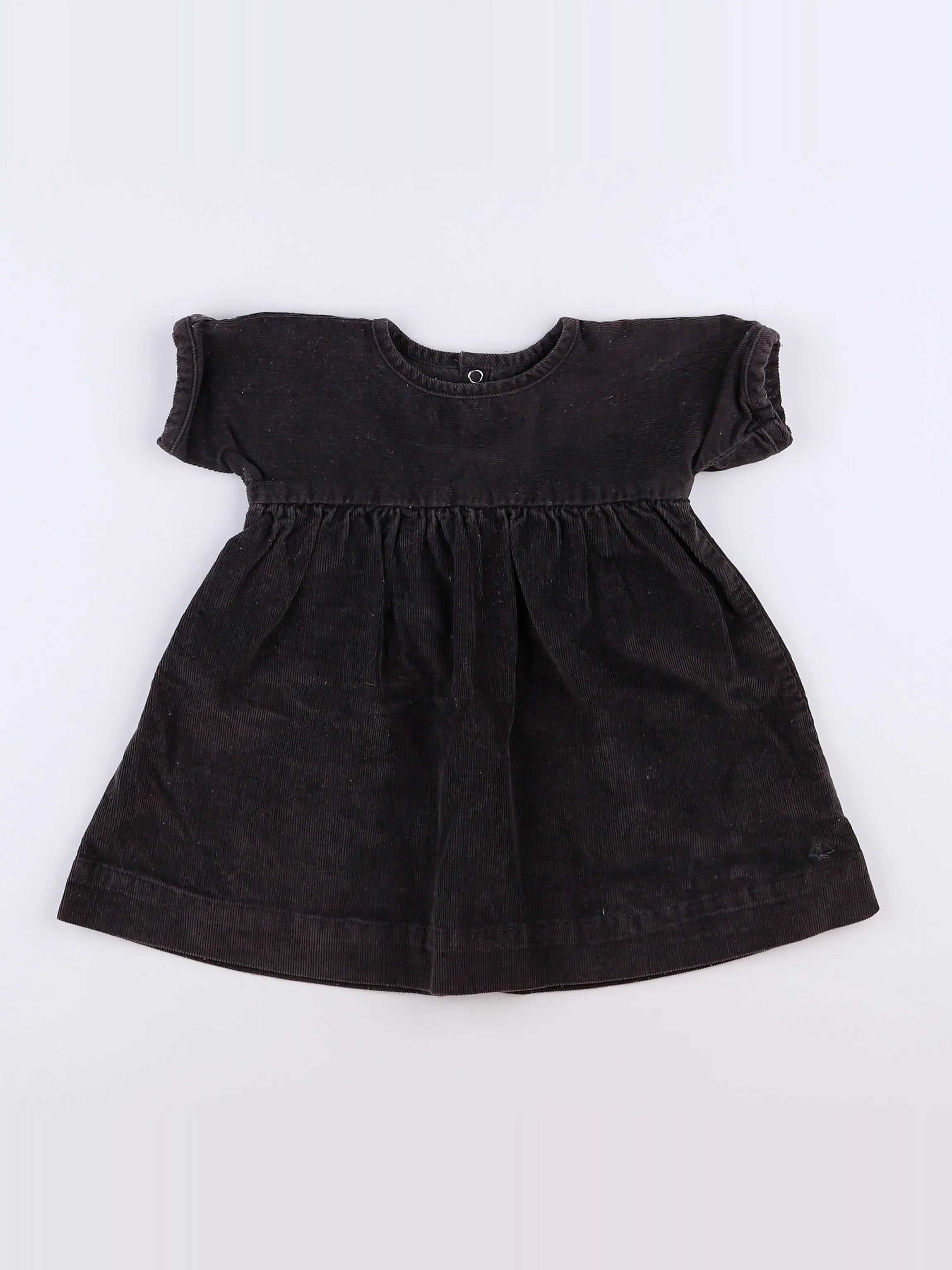 Petit Bateau - robe gris - 12 mois