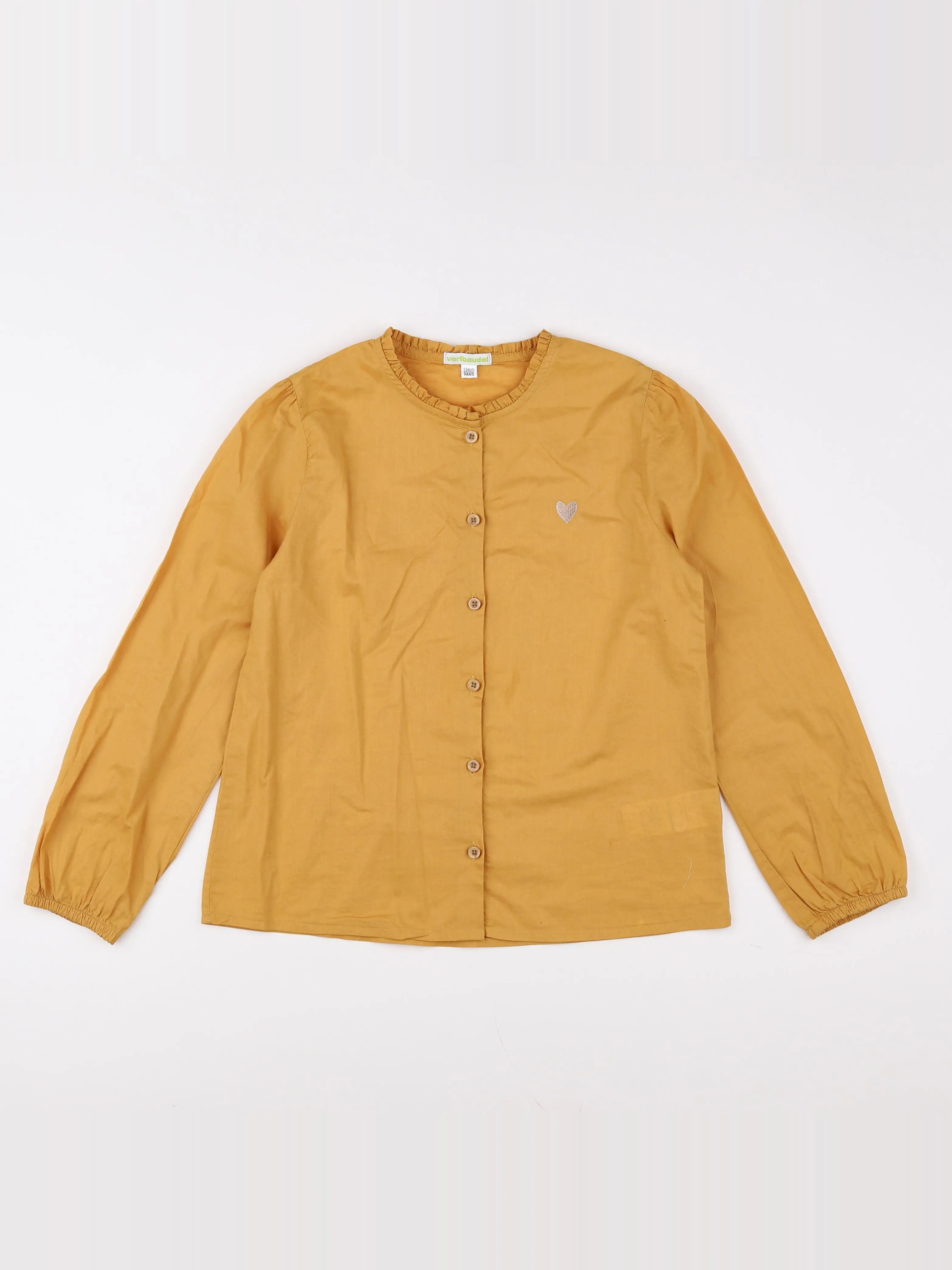 Vertbaudet - blouse jaune - 9 ans
