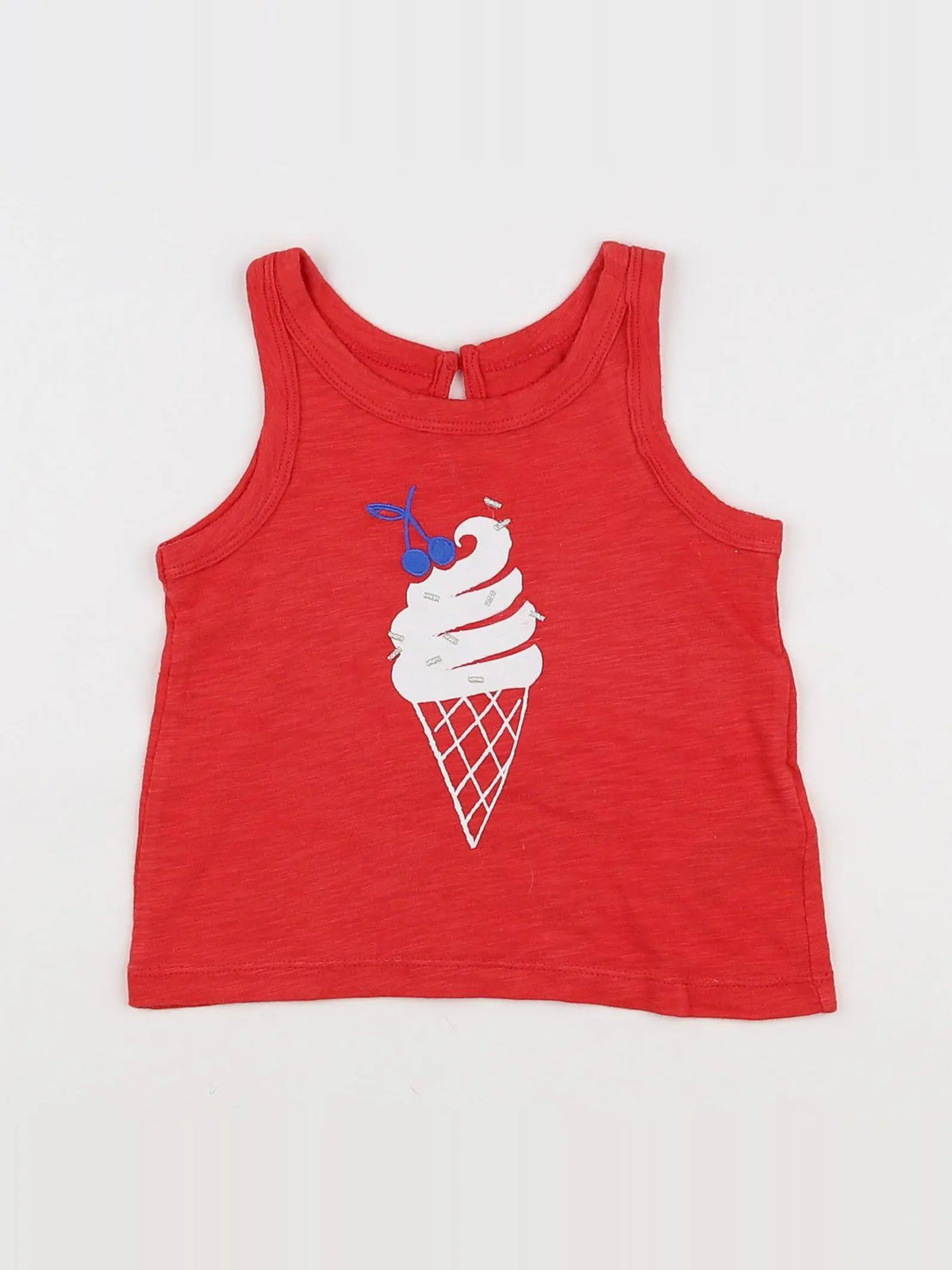 GAP - débardeur rouge - 12/18 mois