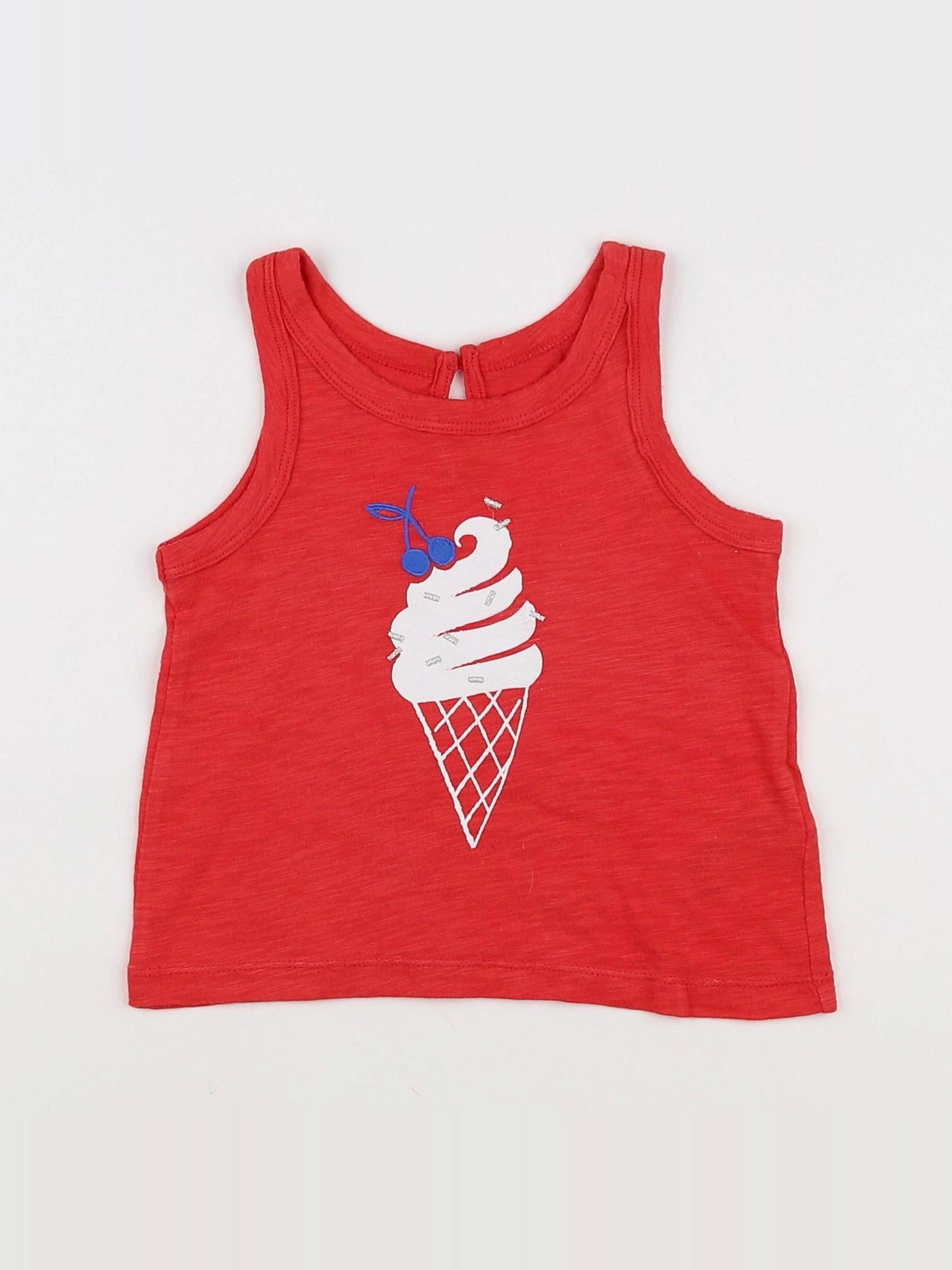 GAP - débardeur rouge - 12/18 mois