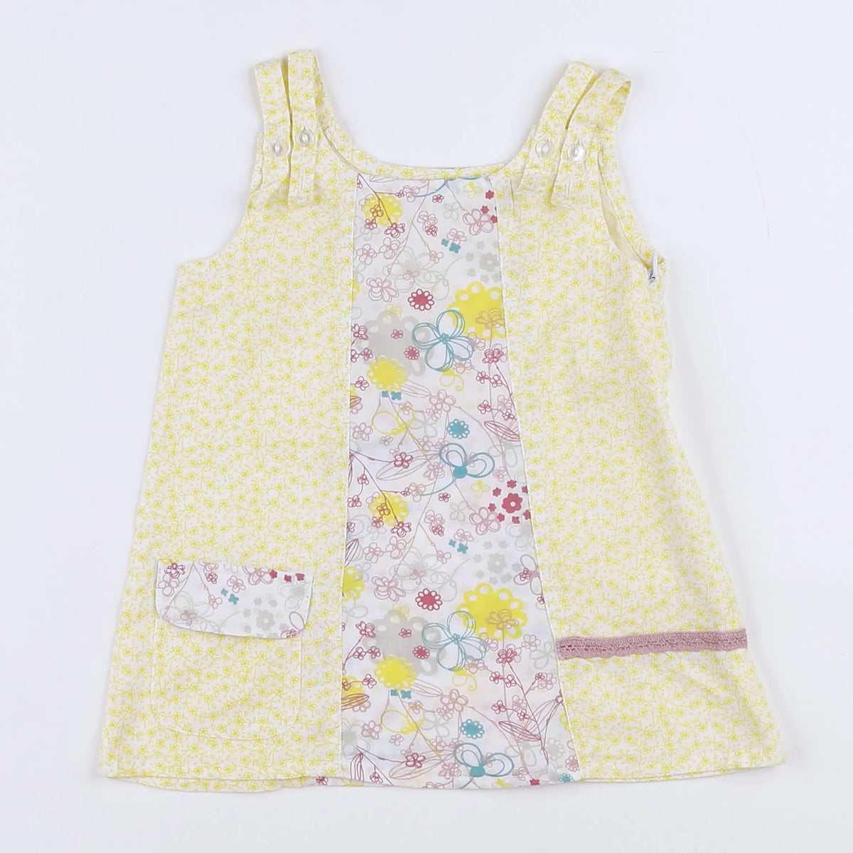 Vertbaudet - robe multicolore - 9 mois