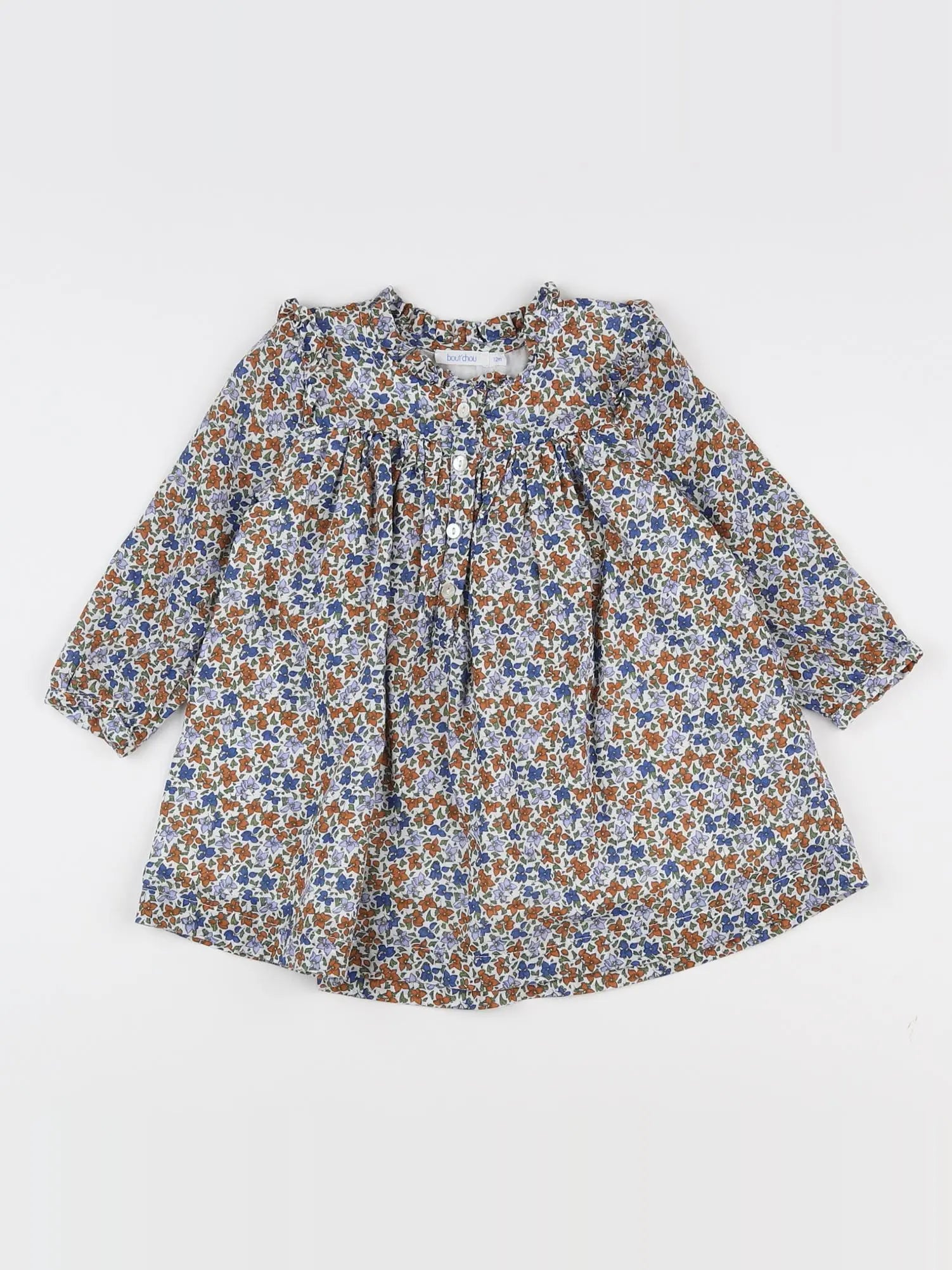 Boutchou - robe multicolore - 12 mois