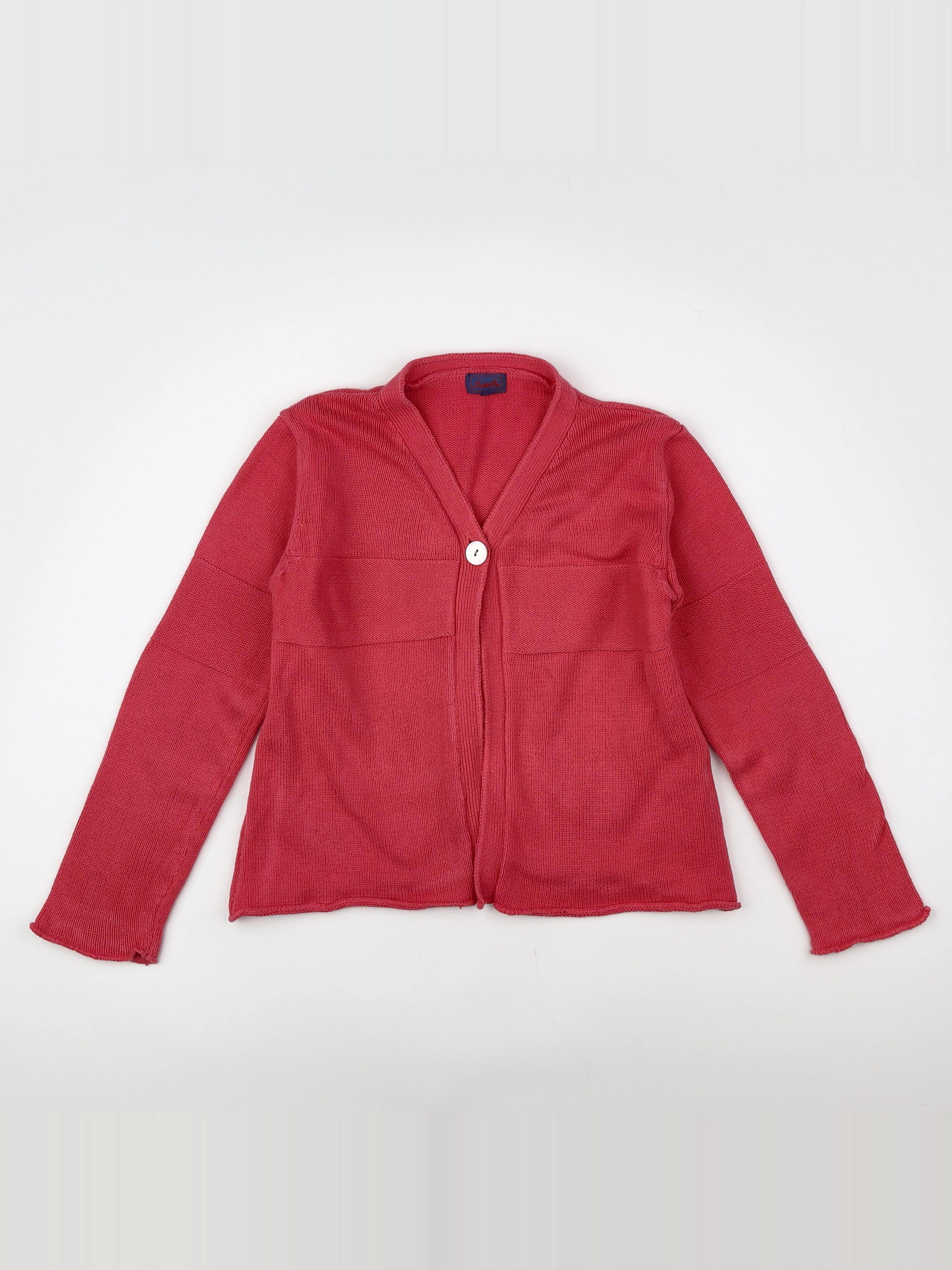 Acanthe - gilet rose - 8 ans