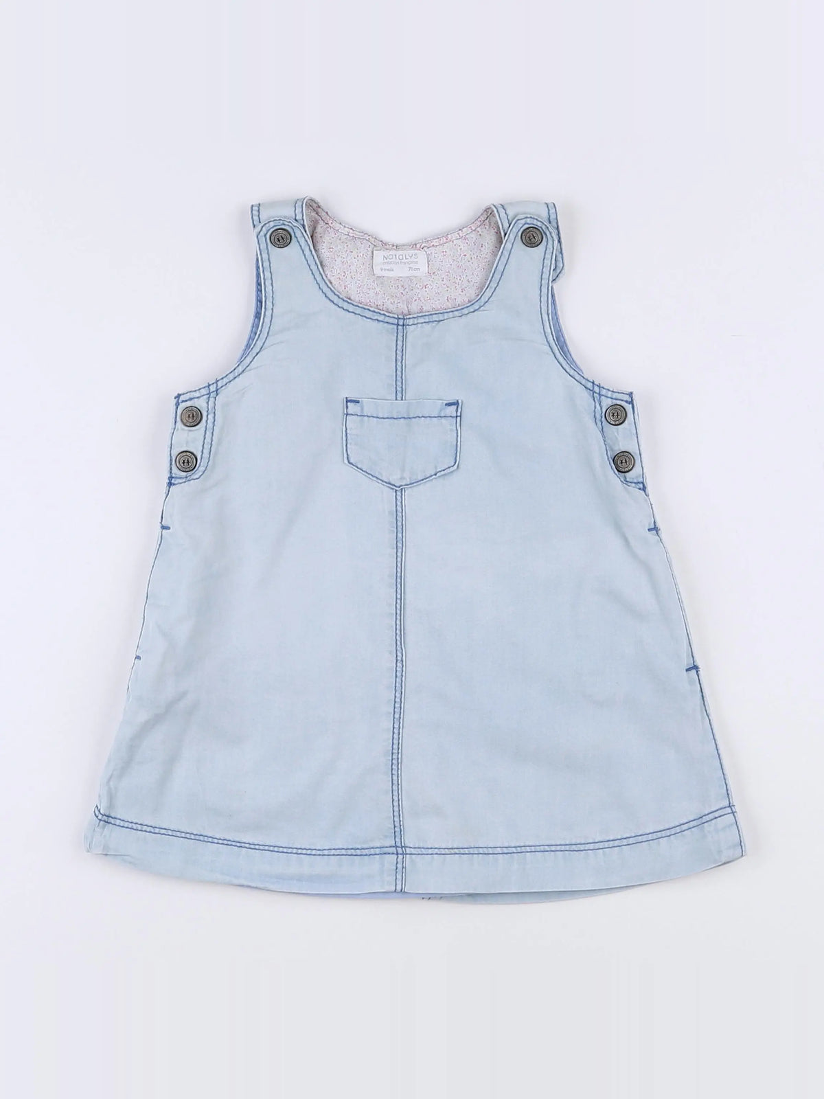 Natalys - robe bleu - 9 mois