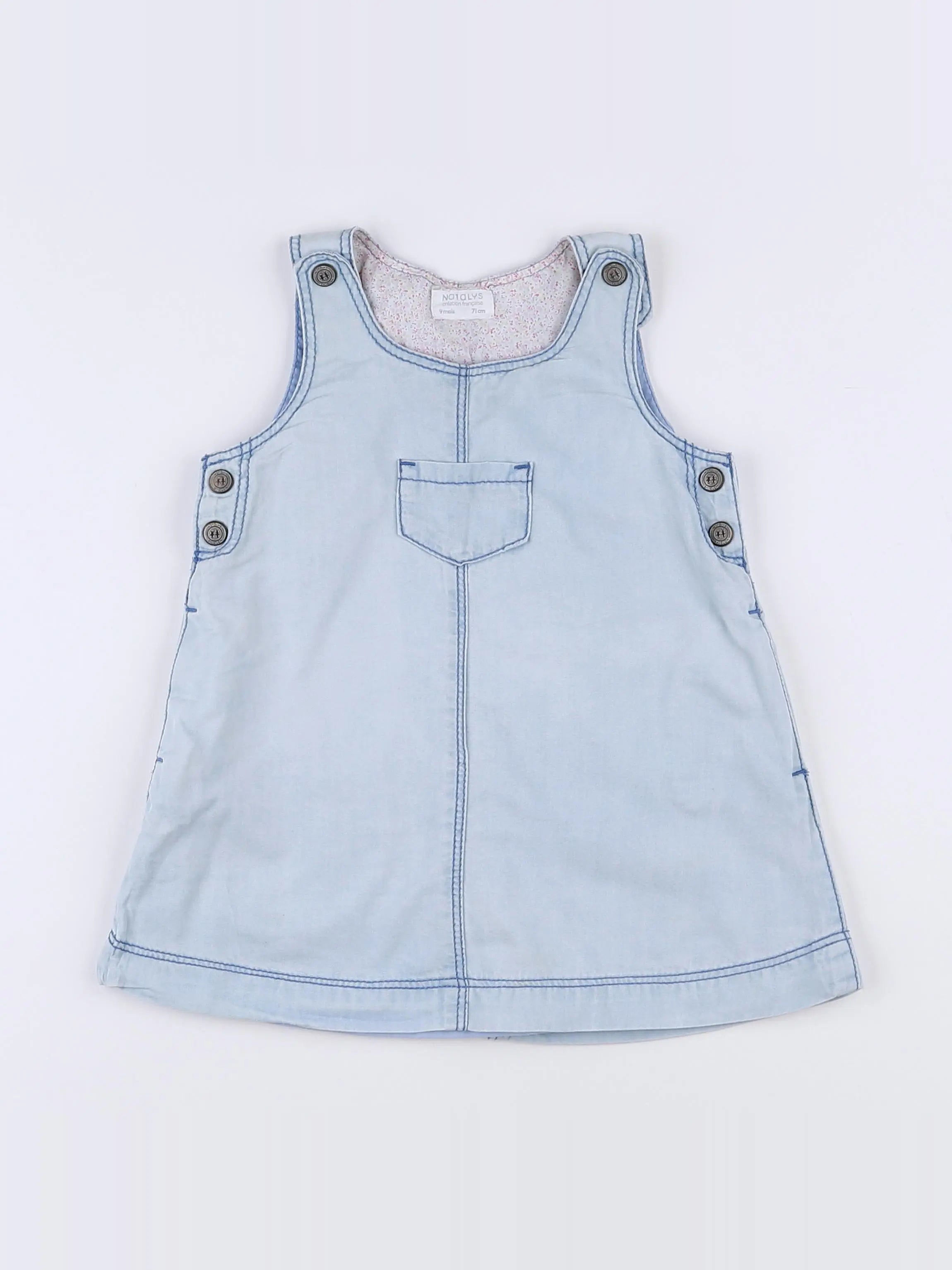 Natalys - robe bleu - 9 mois