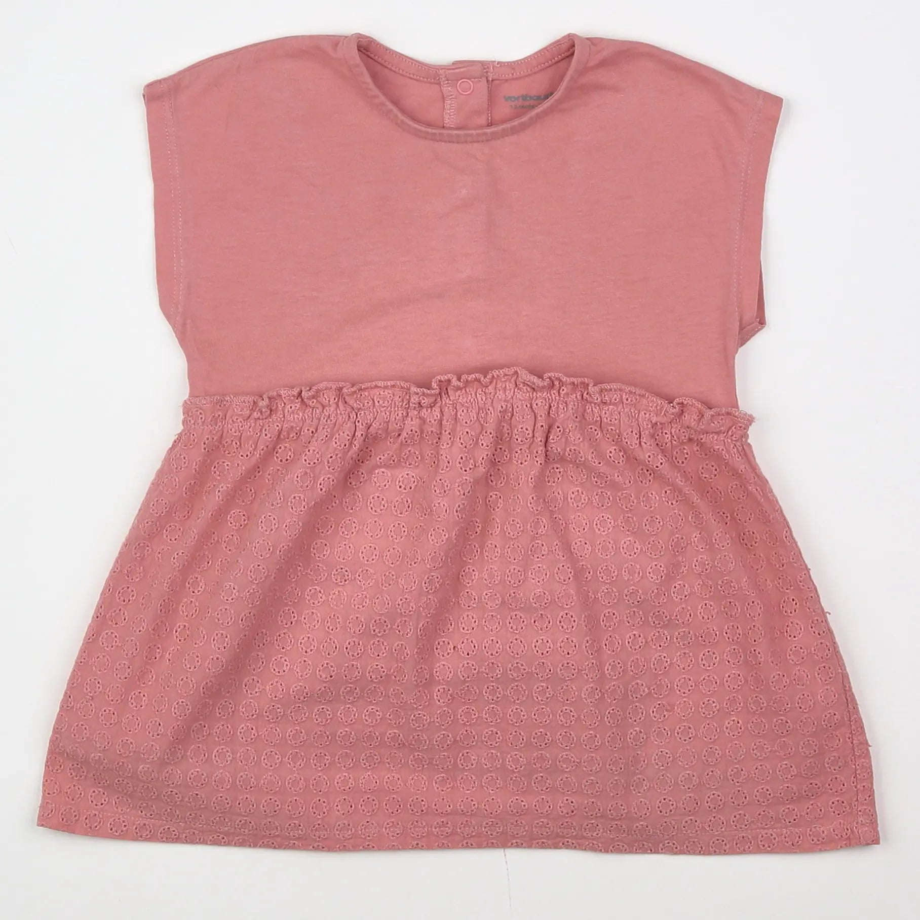 Vertbaudet - robe rose - 12 mois