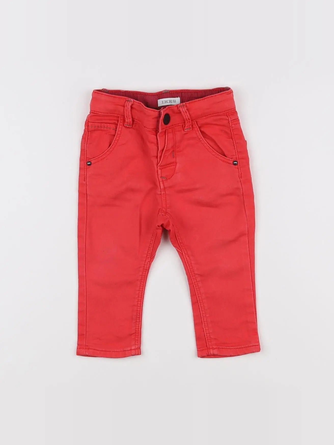 IKKS - pantalon rouge - 12 mois