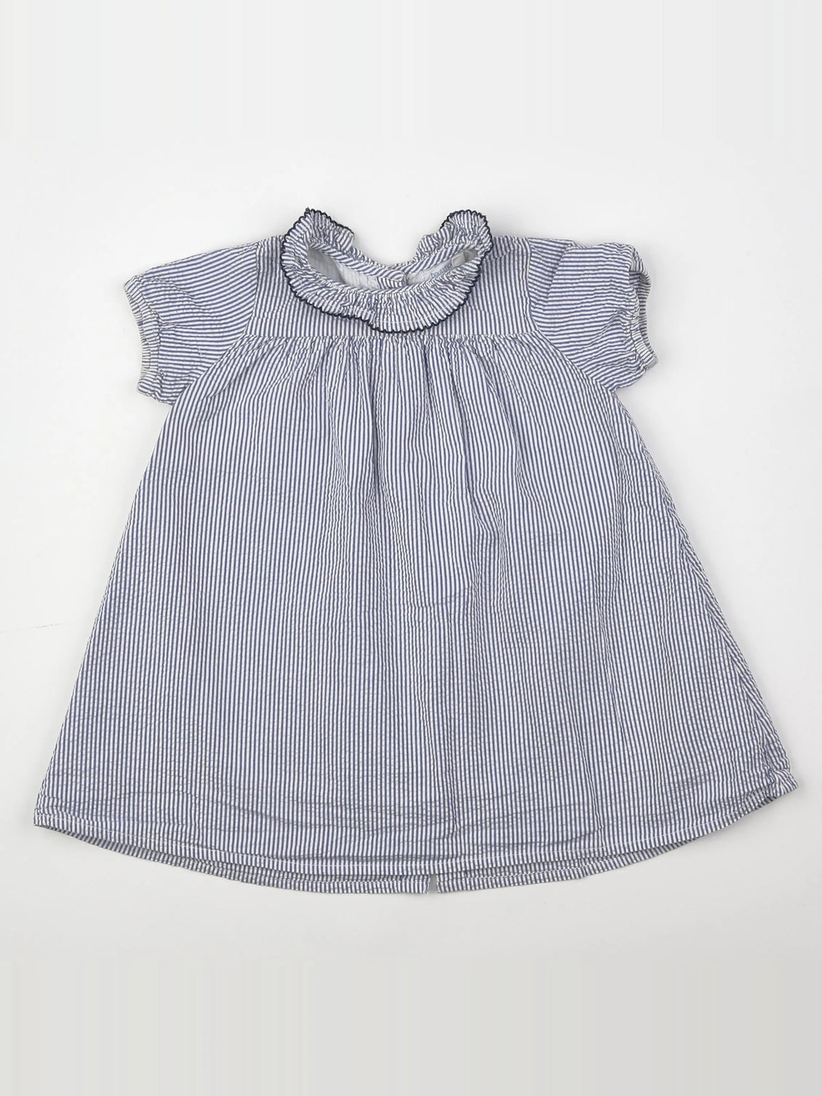 Boutchou - robe blanc, bleu - 18 mois