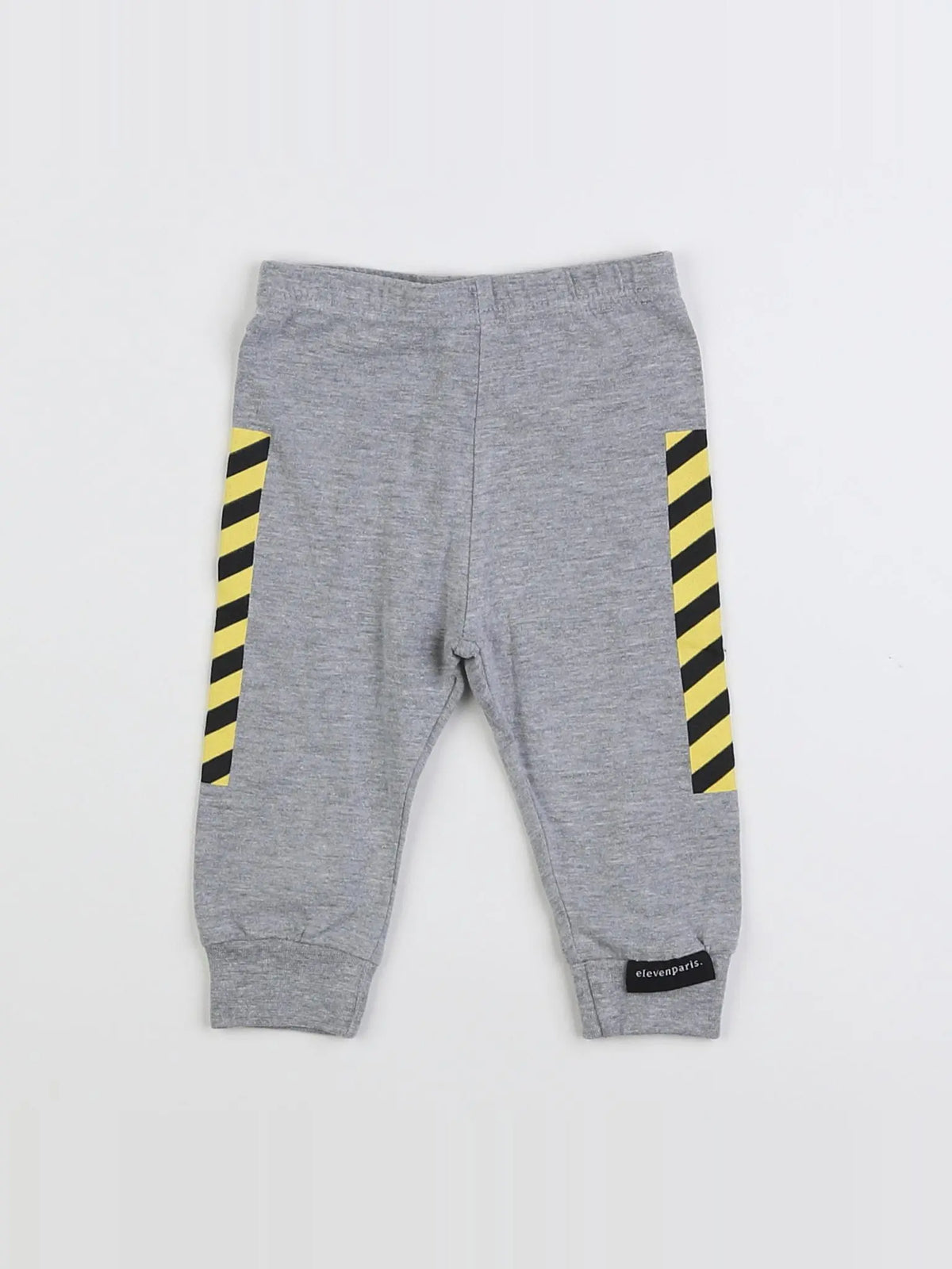 Little Eleven Paris - legging gris, jaune - 6 mois