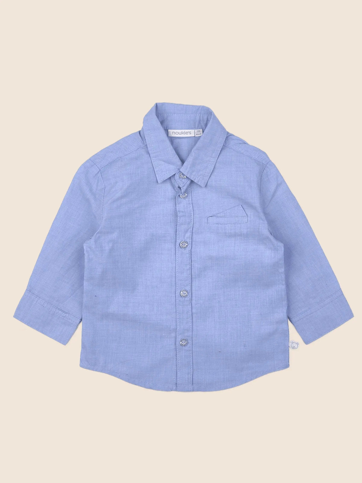 Noukie's - chemise bleu - 12 mois