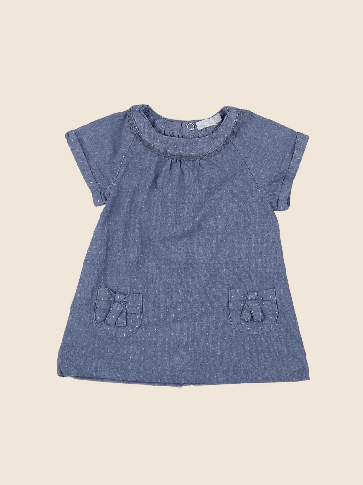 Tape à l'oeil - robe bleu - 3 mois
