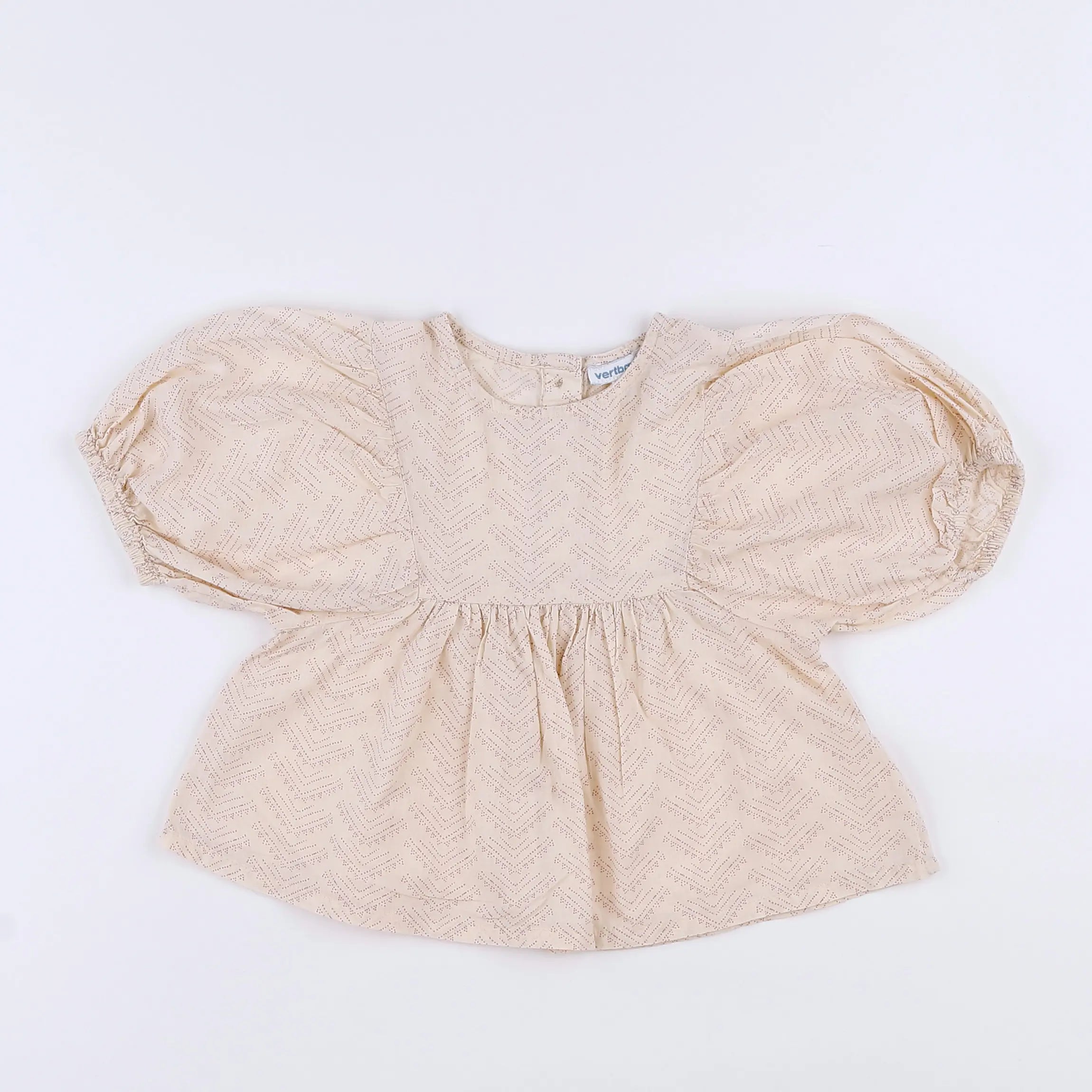 Vertbaudet - blouse beige - 18 mois