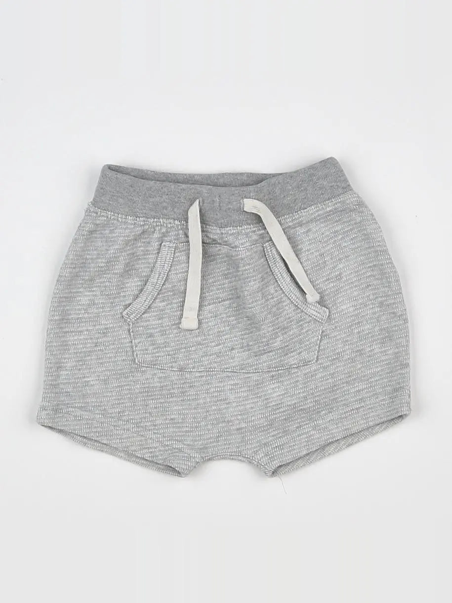 GAP - short gris - 6/12 mois