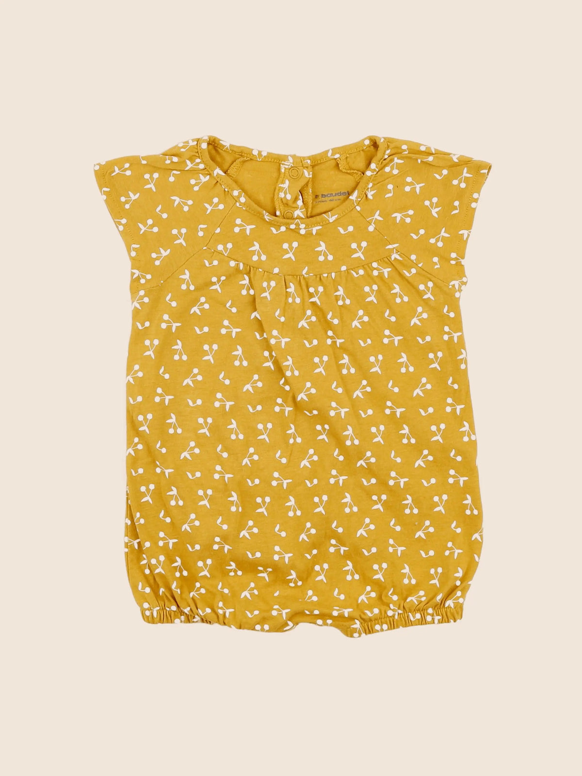 Vertbaudet - combinaison jaune - 3 mois