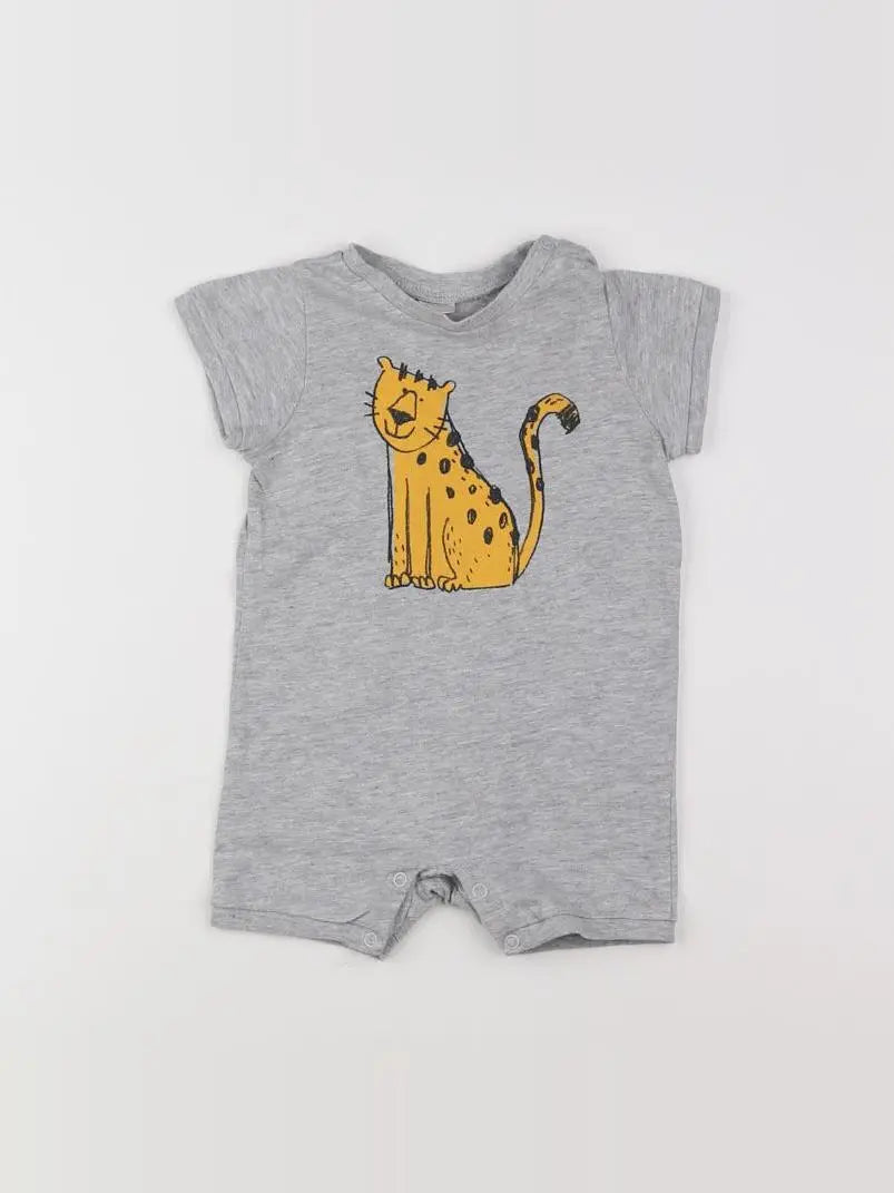 H&M - combinaison gris - 1/3 mois