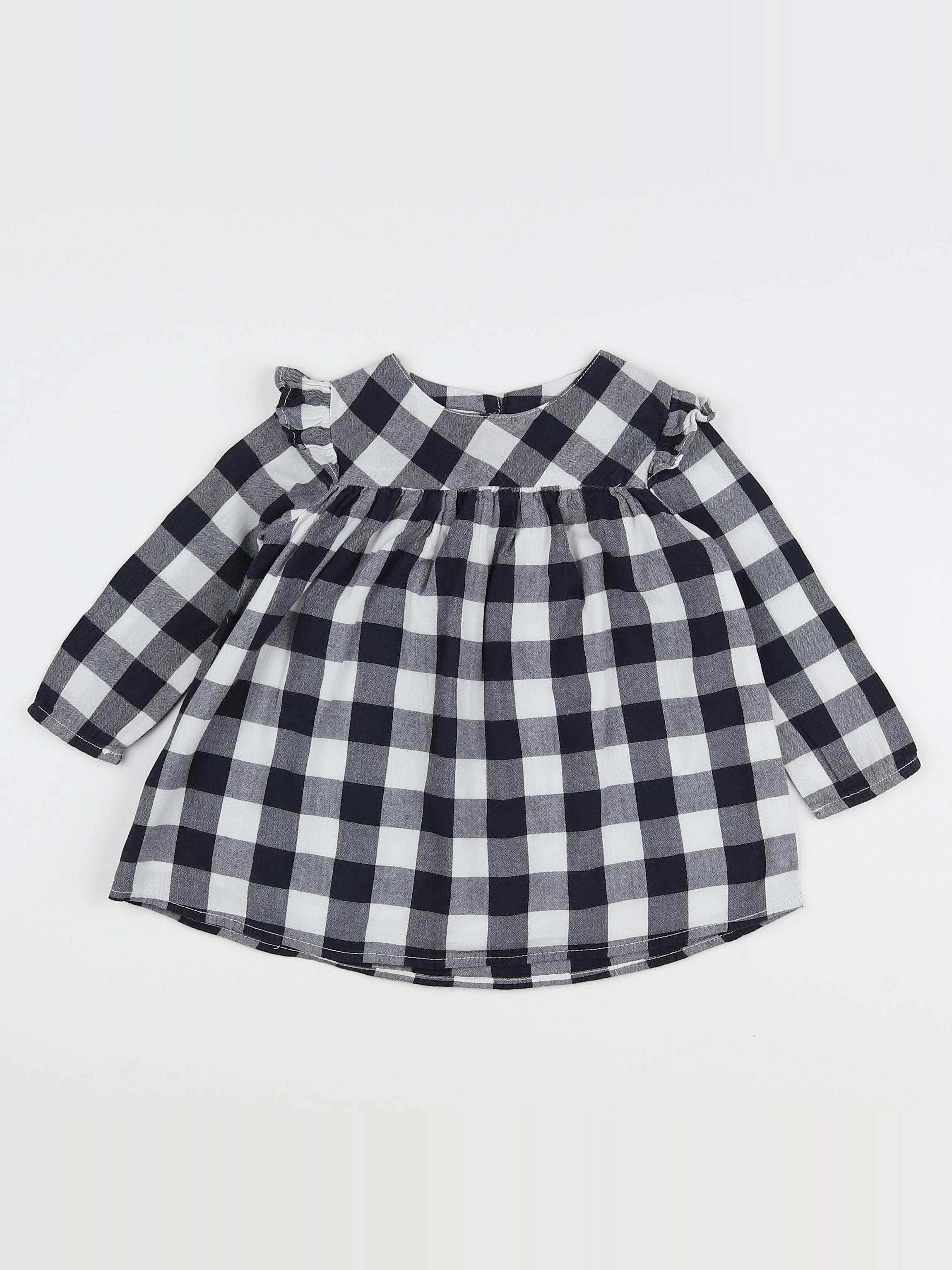 Buho - robe blanc, noir - 12 mois