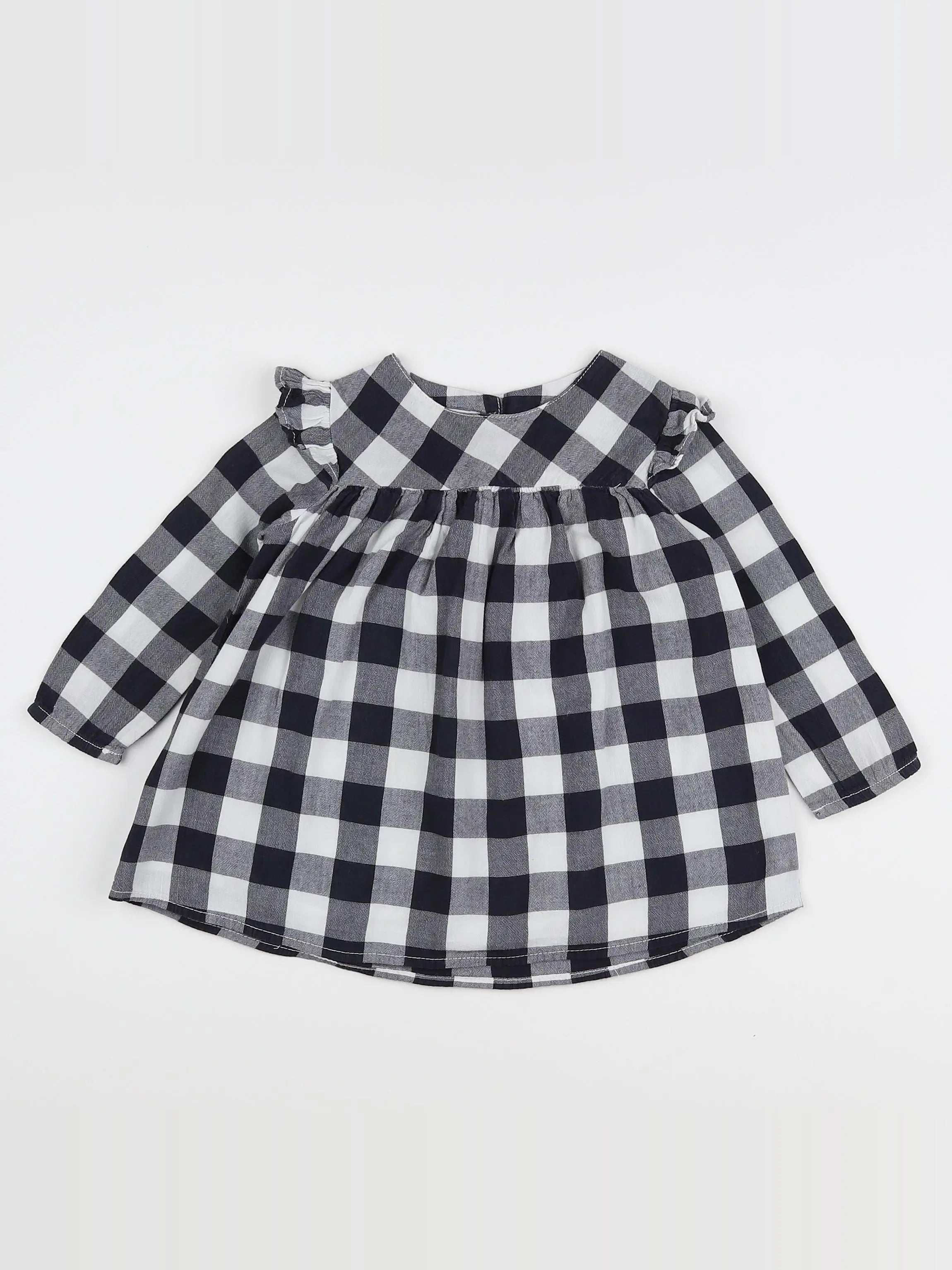 Buho - robe blanc, noir - 12 mois