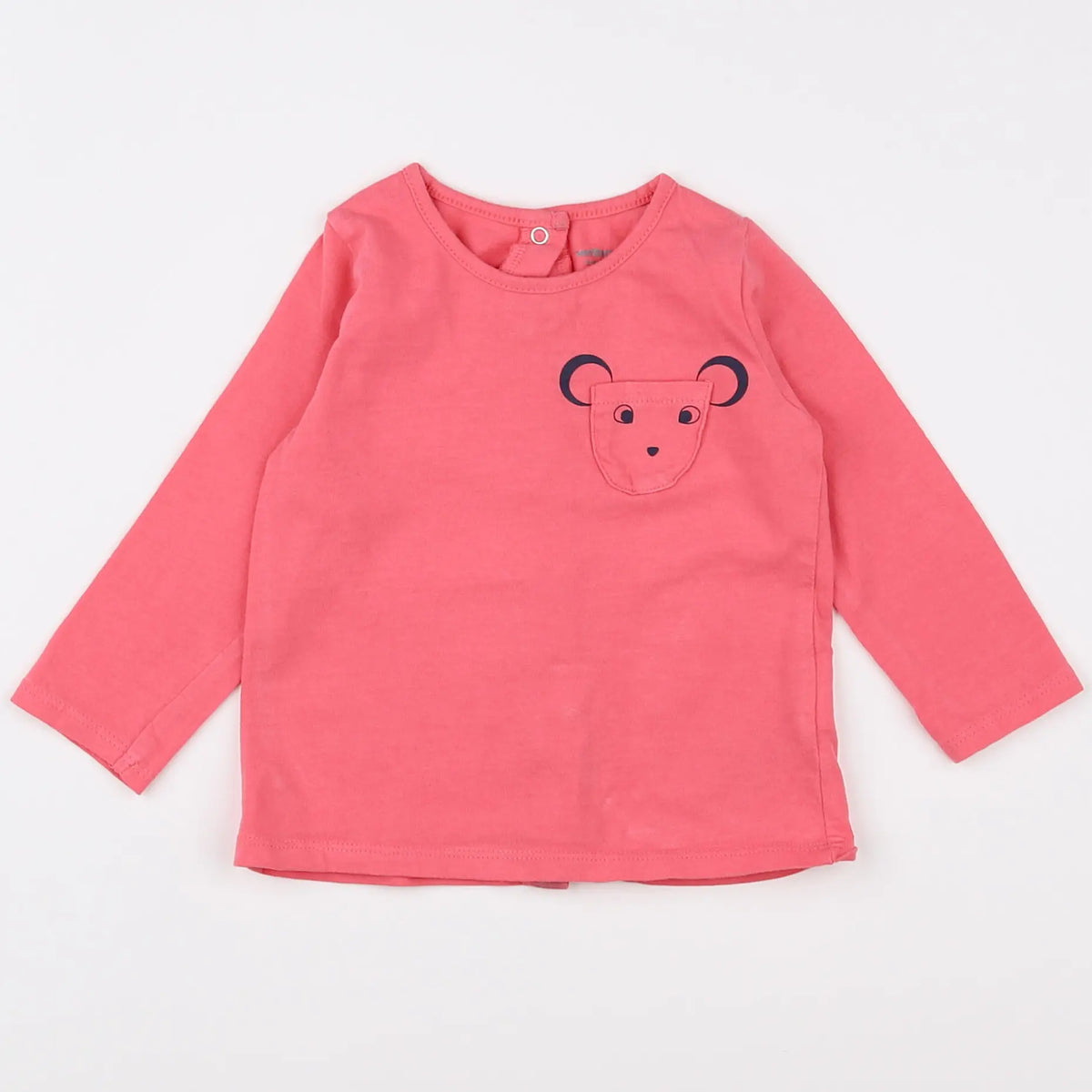 Vertbaudet - tee-shirt rose - 9 mois
