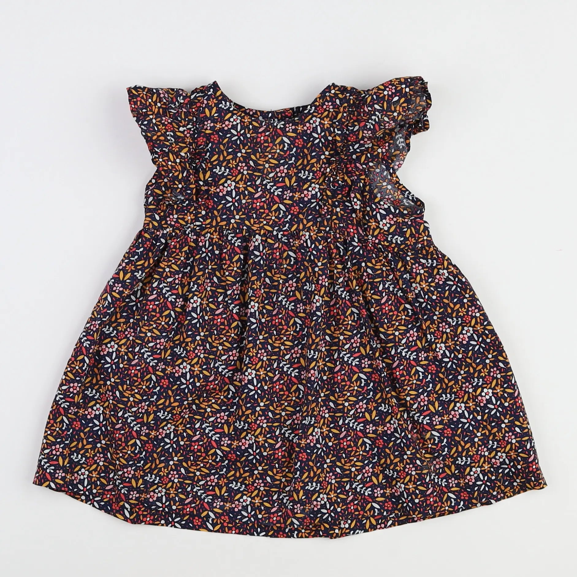 Vertbaudet - robe multicolore - 12 mois