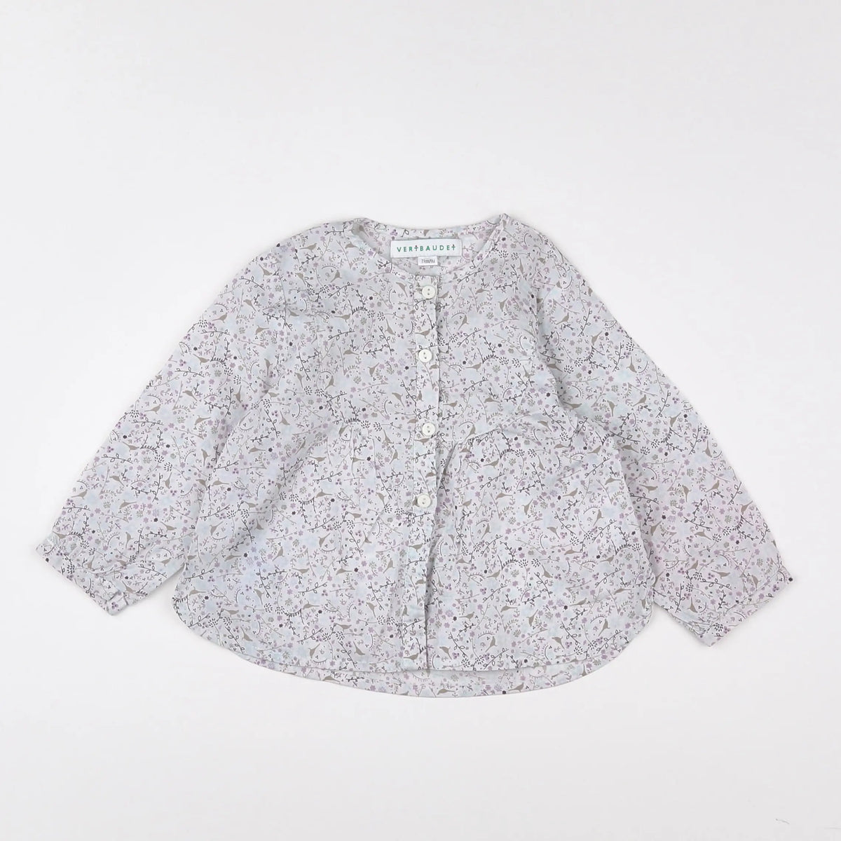 Vertbaudet - blouse gris - 9 mois