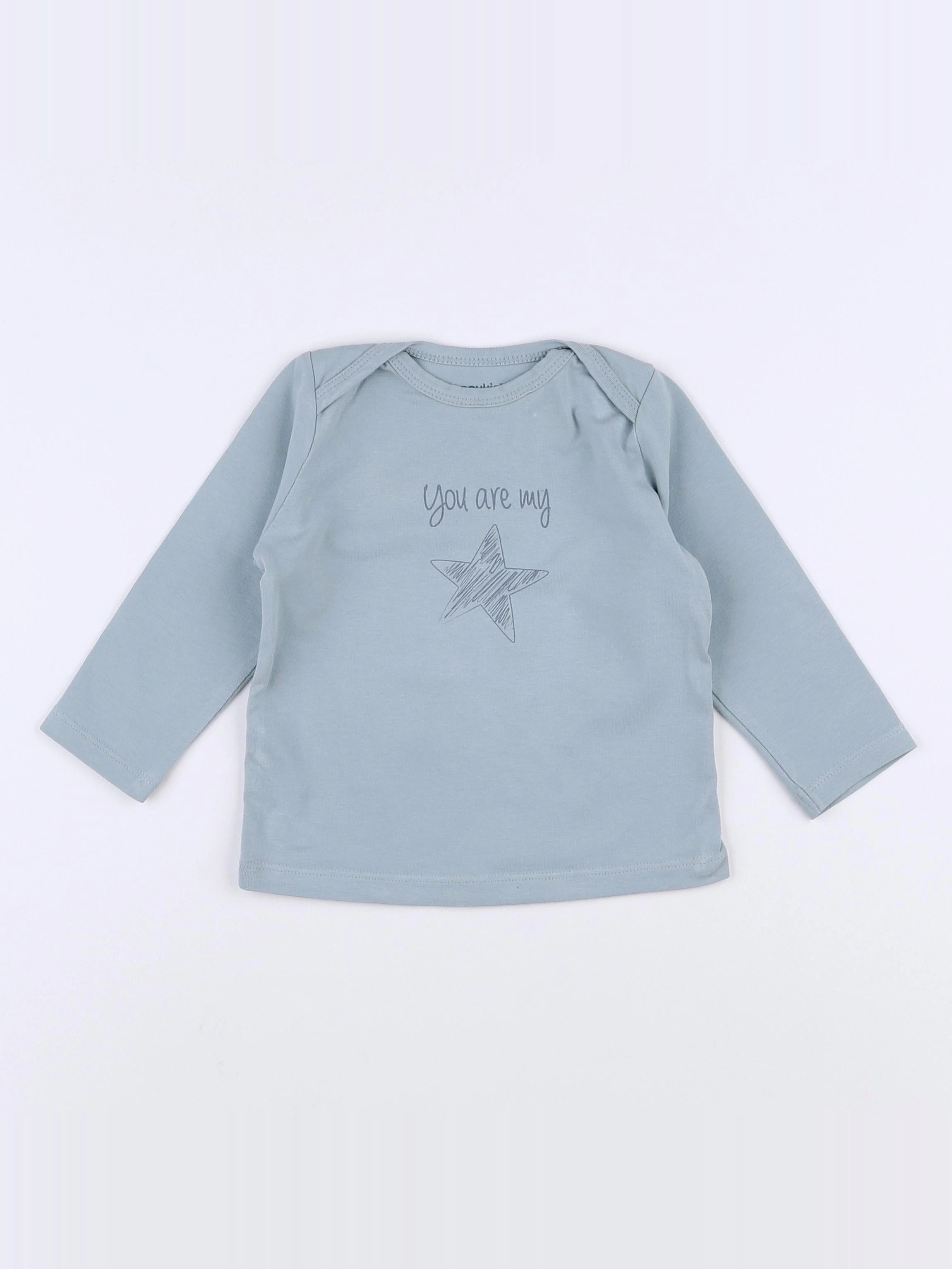 Noukie's - tee-shirt bleu - 9 mois