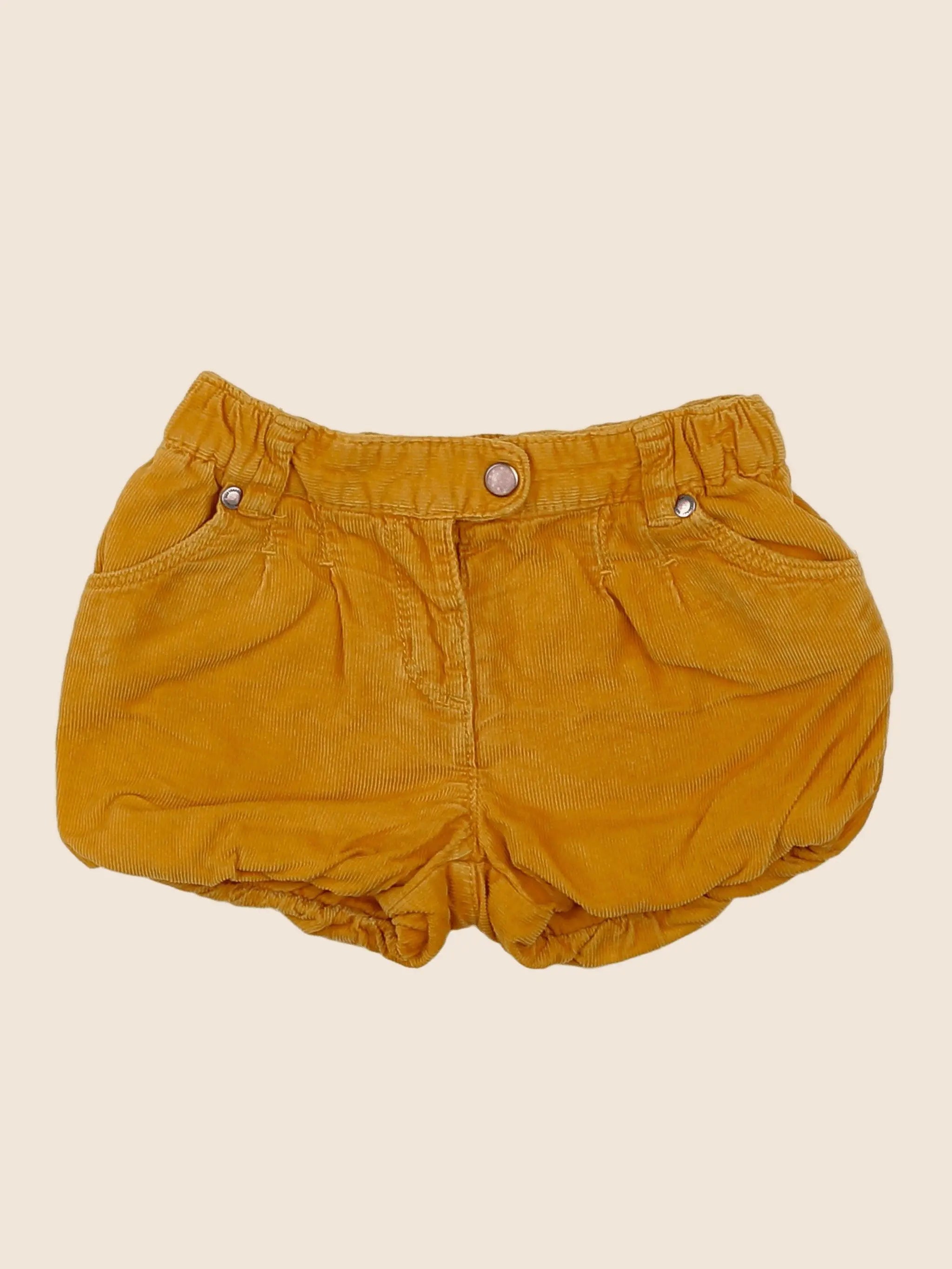 Vertbaudet - short jaune - 9 mois