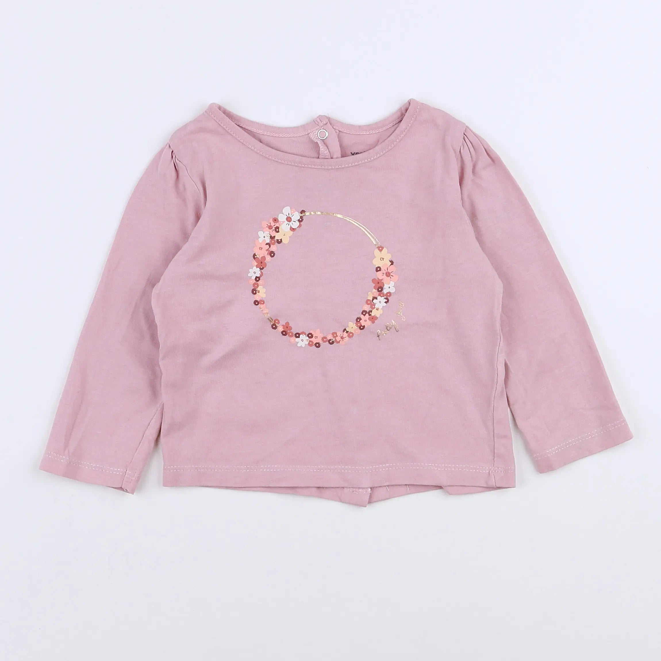 Vertbaudet - tee-shirt rose - 9 mois