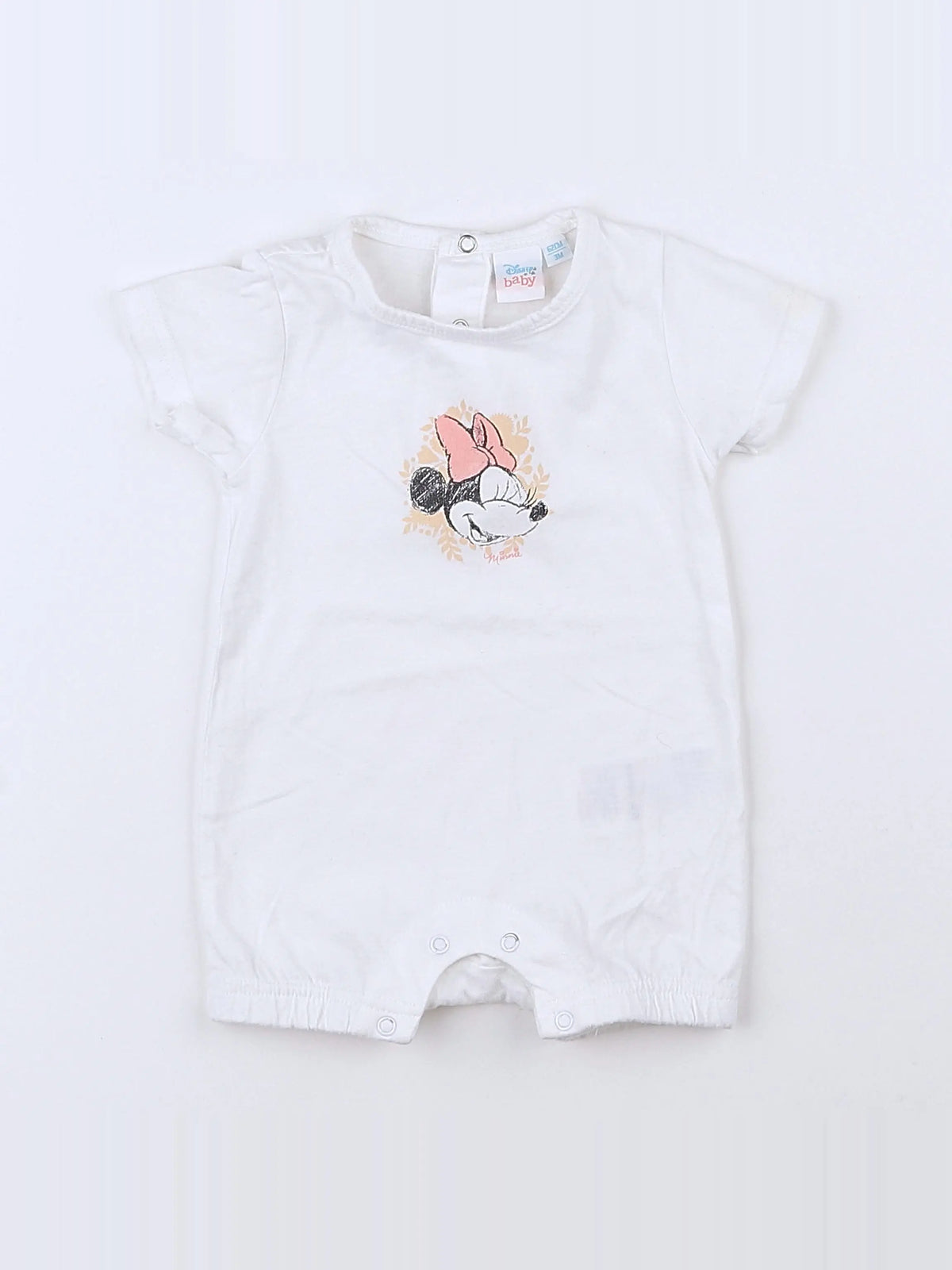 Vertbaudet - pyjama coton blanc - 3 mois