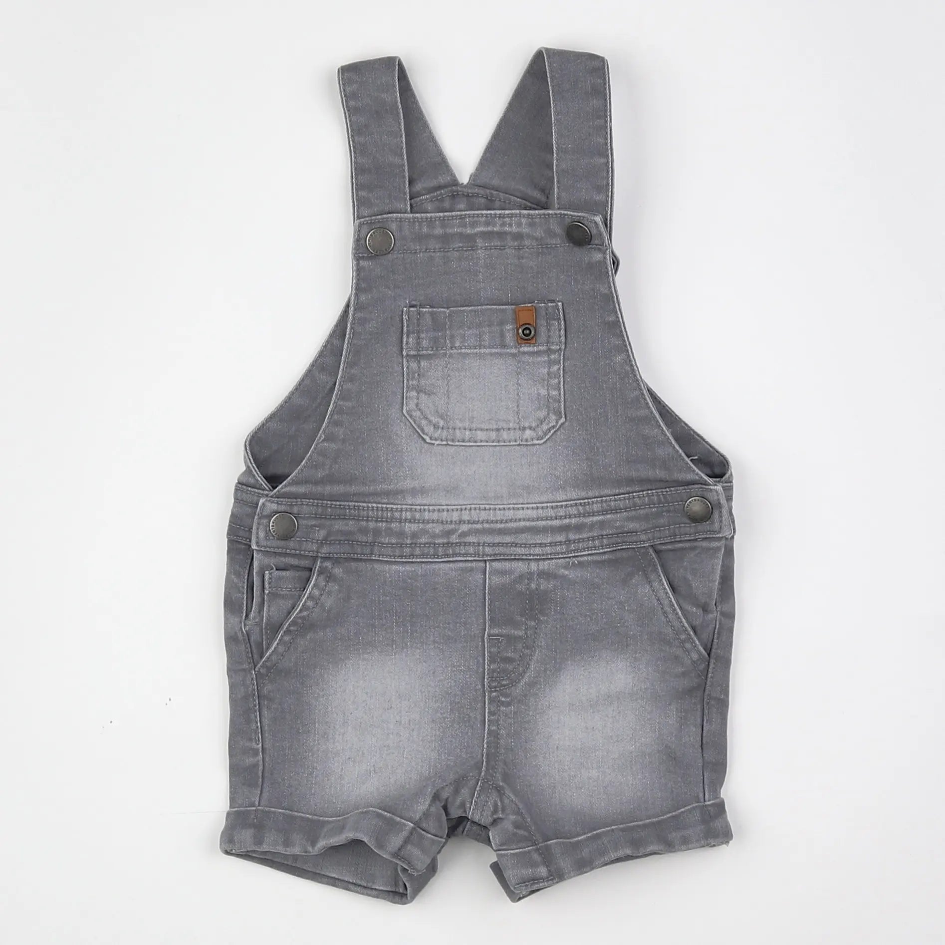 Vertbaudet - salopette gris - 12 mois