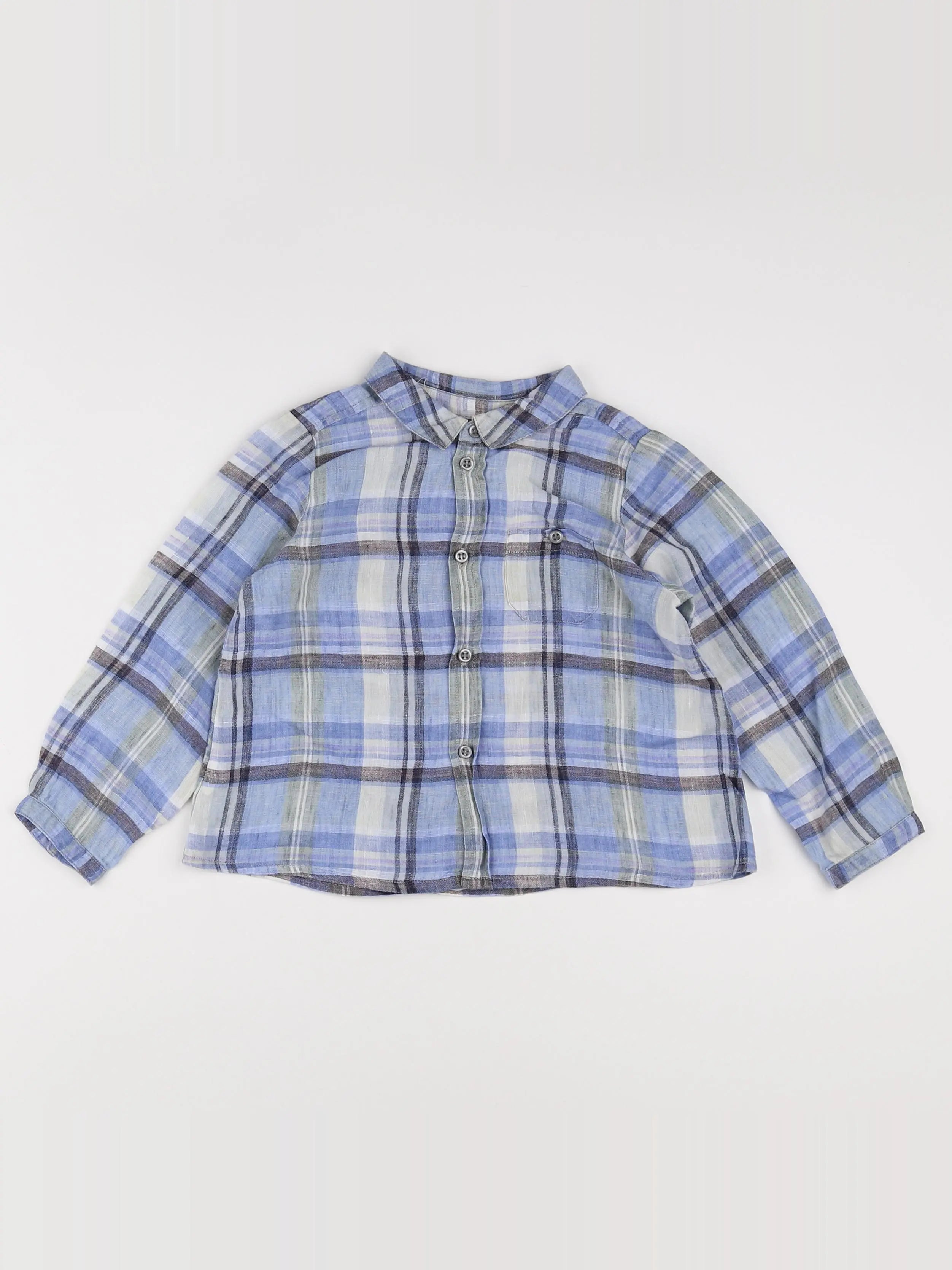Bonpoint - chemise bleu - 2 ans