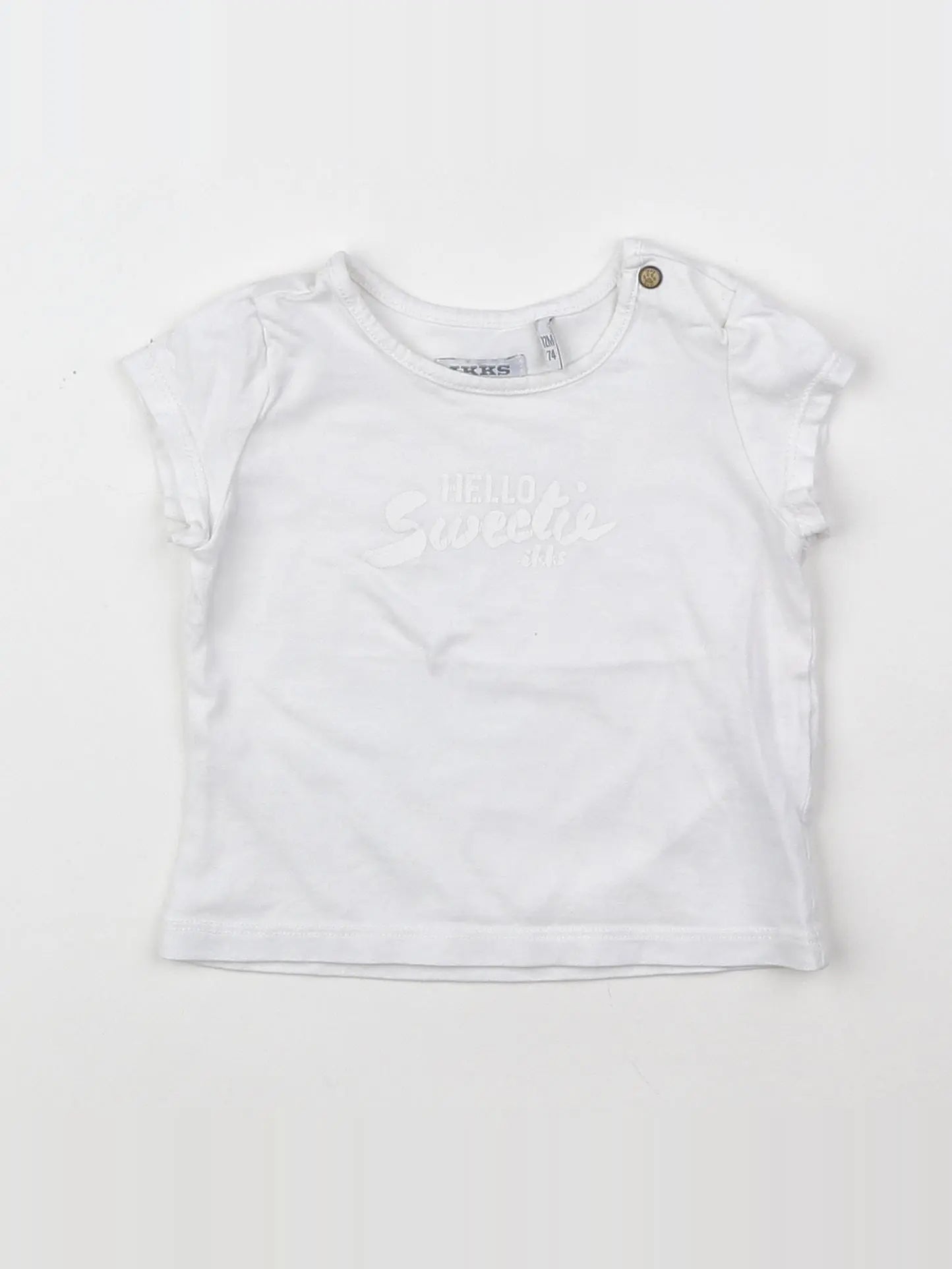 IKKS - tee-shirt blanc - 12 mois