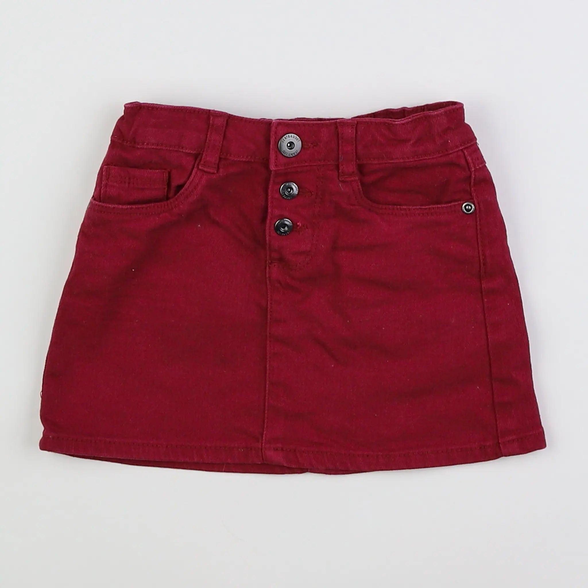 Vertbaudet - jupe rouge - 4 ans