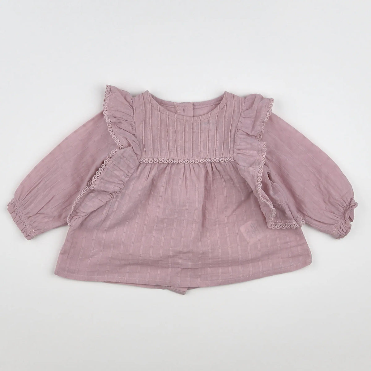Vertbaudet - blouse violet - 6 mois