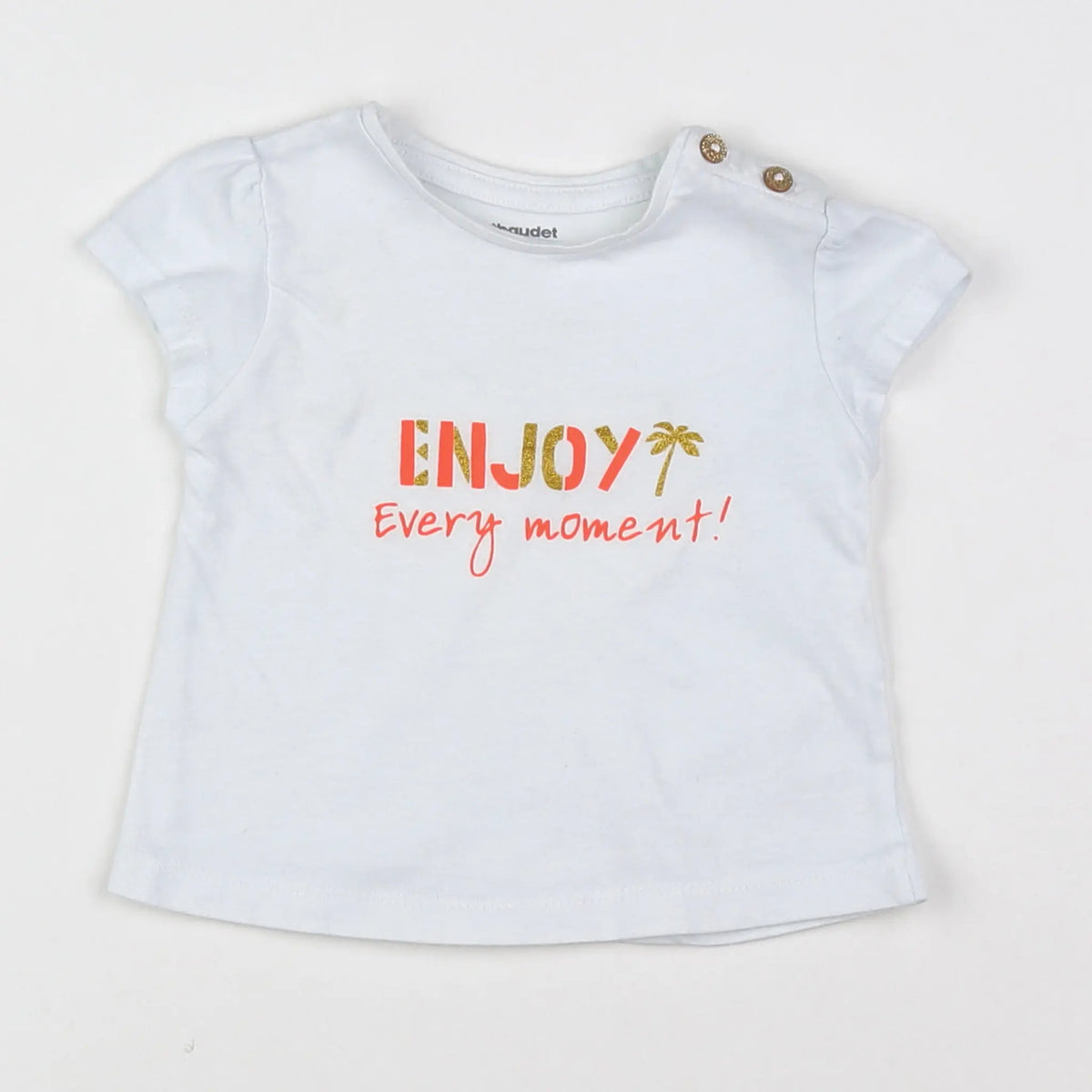 Vertbaudet - tee-shirt blanc - 3 mois