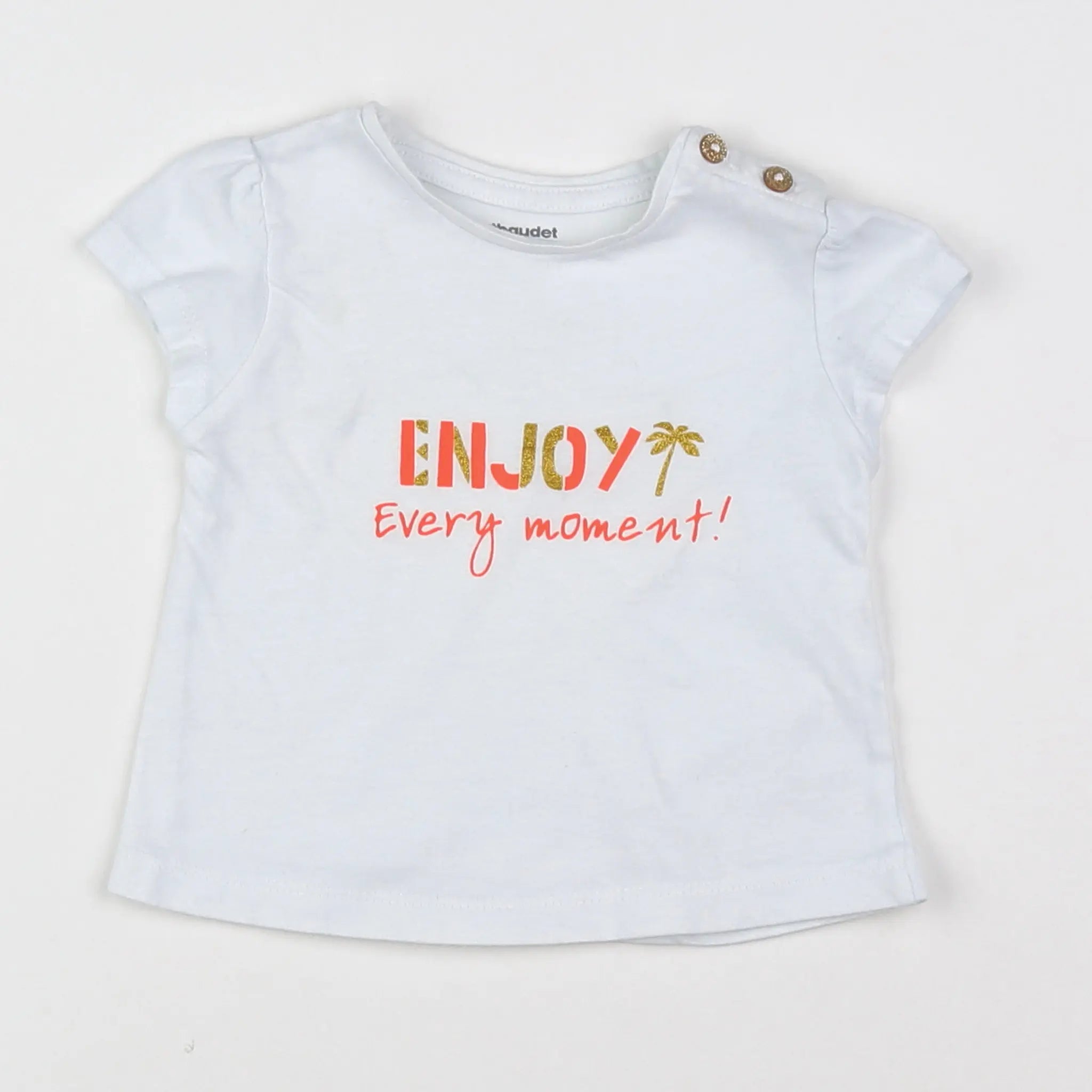 Vertbaudet - tee-shirt blanc - 3 mois
