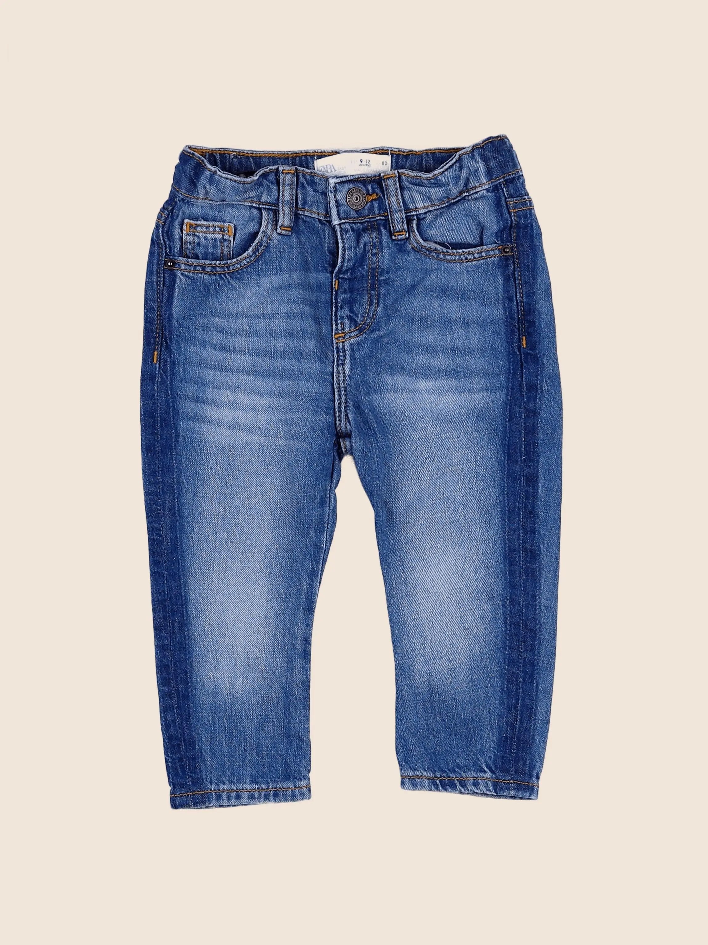 Zara - jean bleu - 9/12 mois