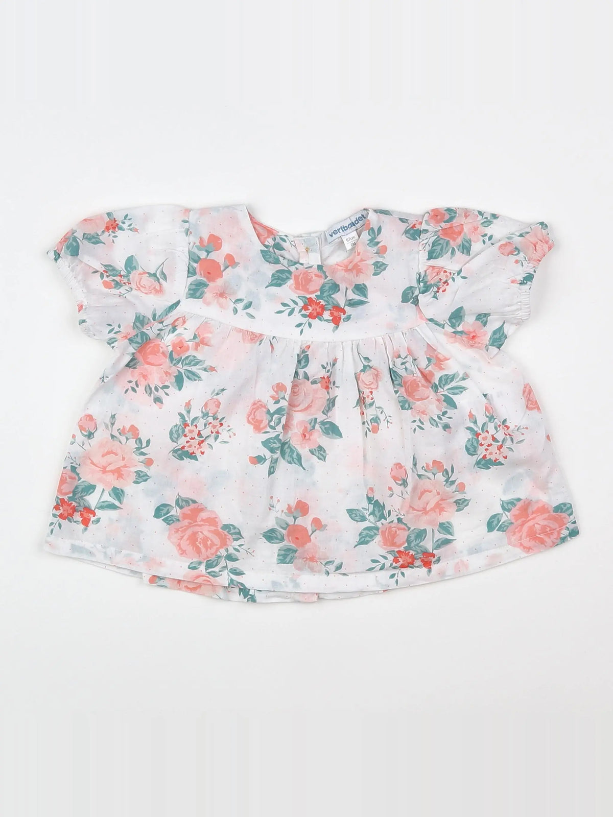 Vertbaudet - blouse blanc - 6 mois